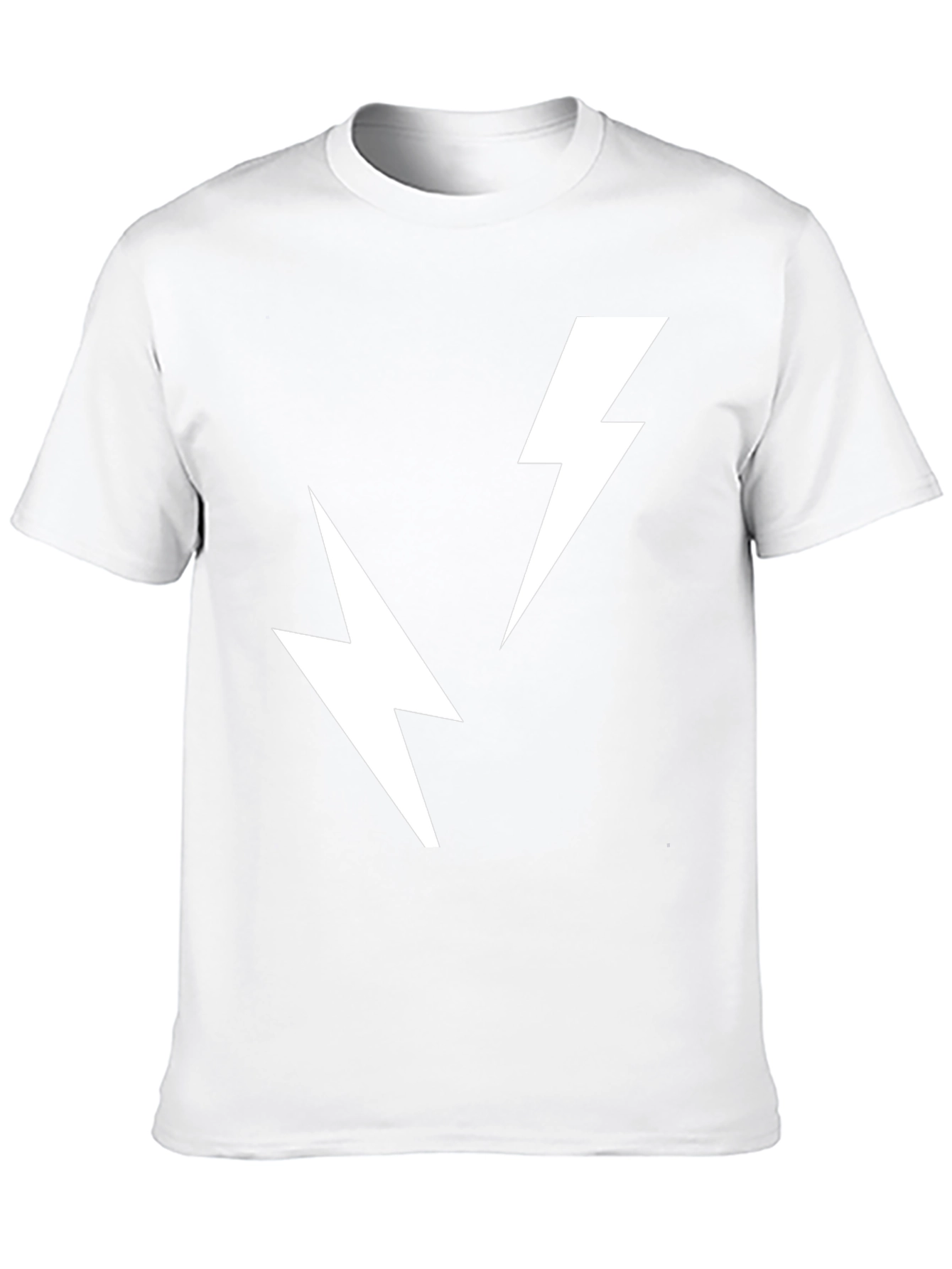 Electric Bolt Tee - Black Cotton T-Shirt