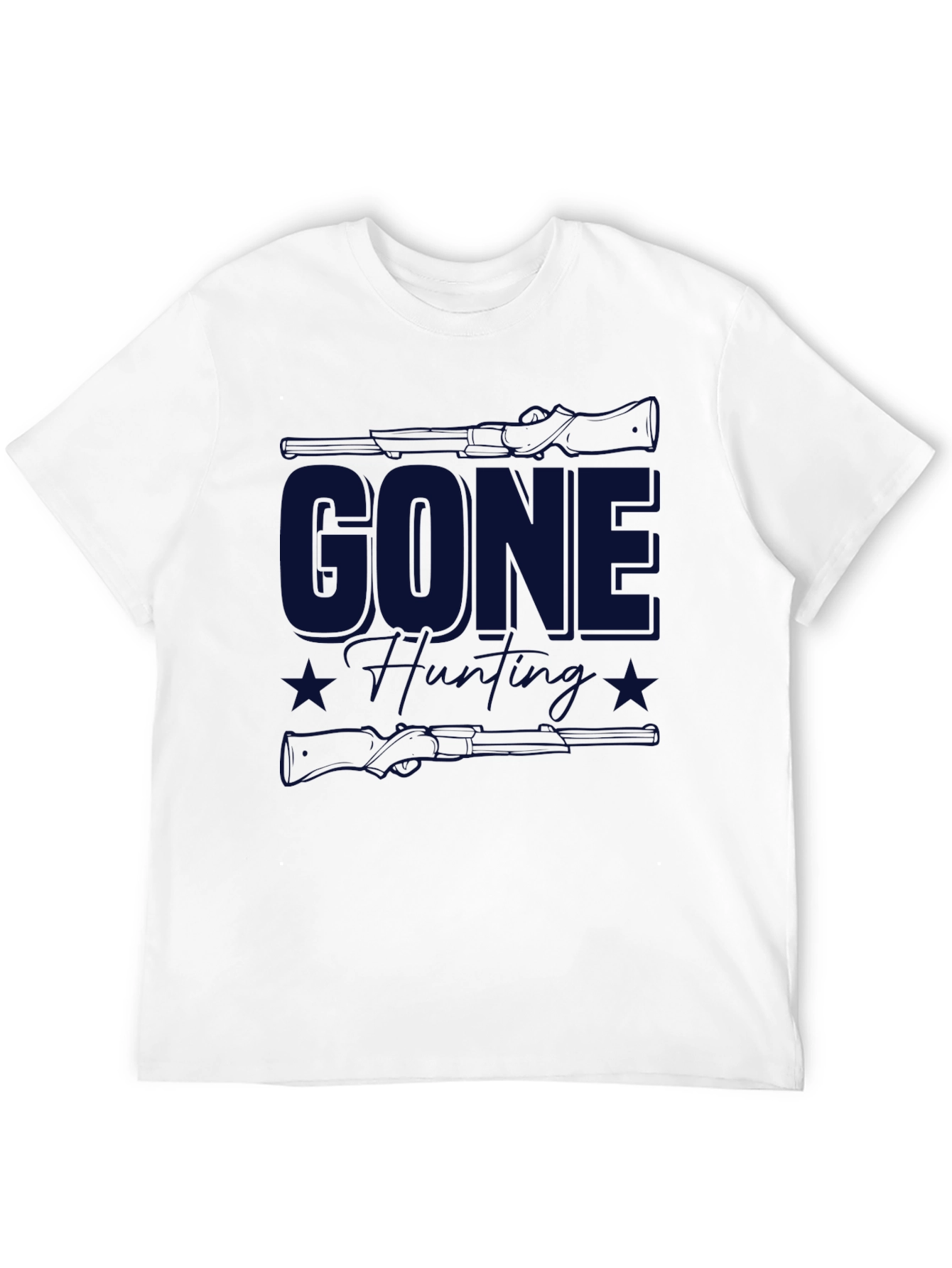 Gone Hunting T-Shirt - Black Classic Fit