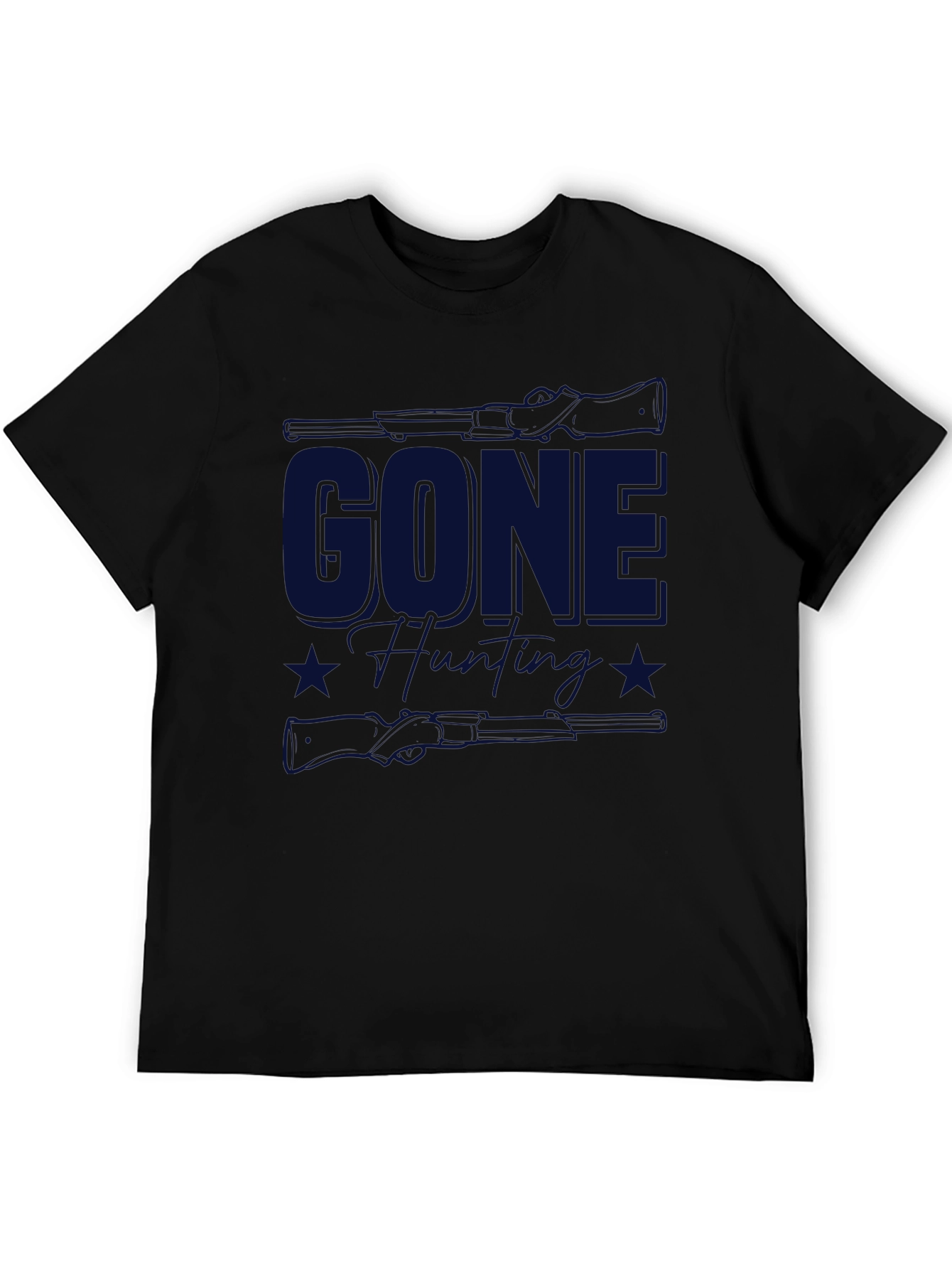 Gone Hunting T-Shirt - Black Classic Fit
