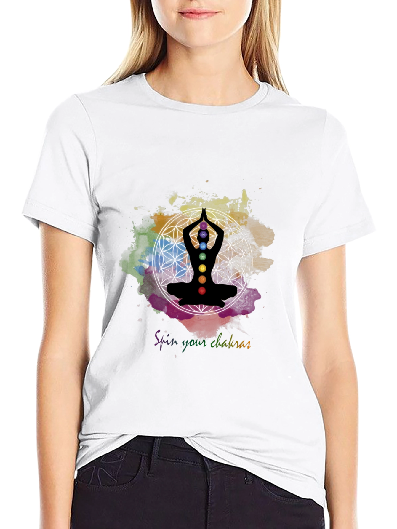 Chakra Balance T-Shirt - Spin Your Chakras Tee