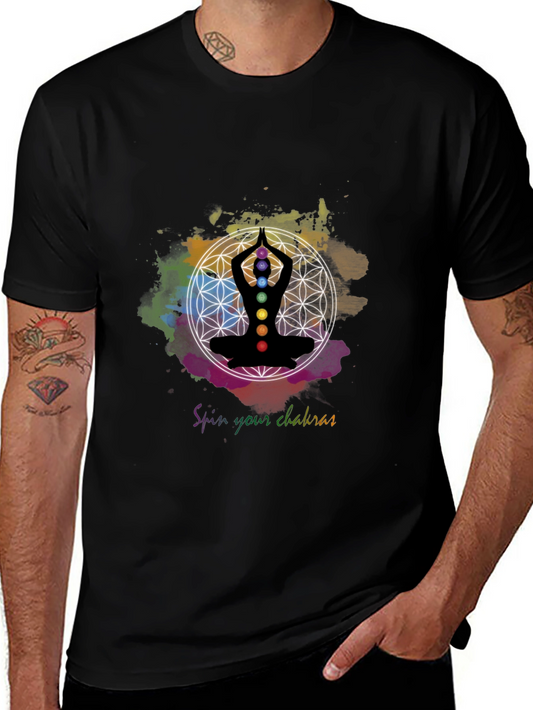 Chakra Balance T-Shirt - Spin Your Chakras Tee