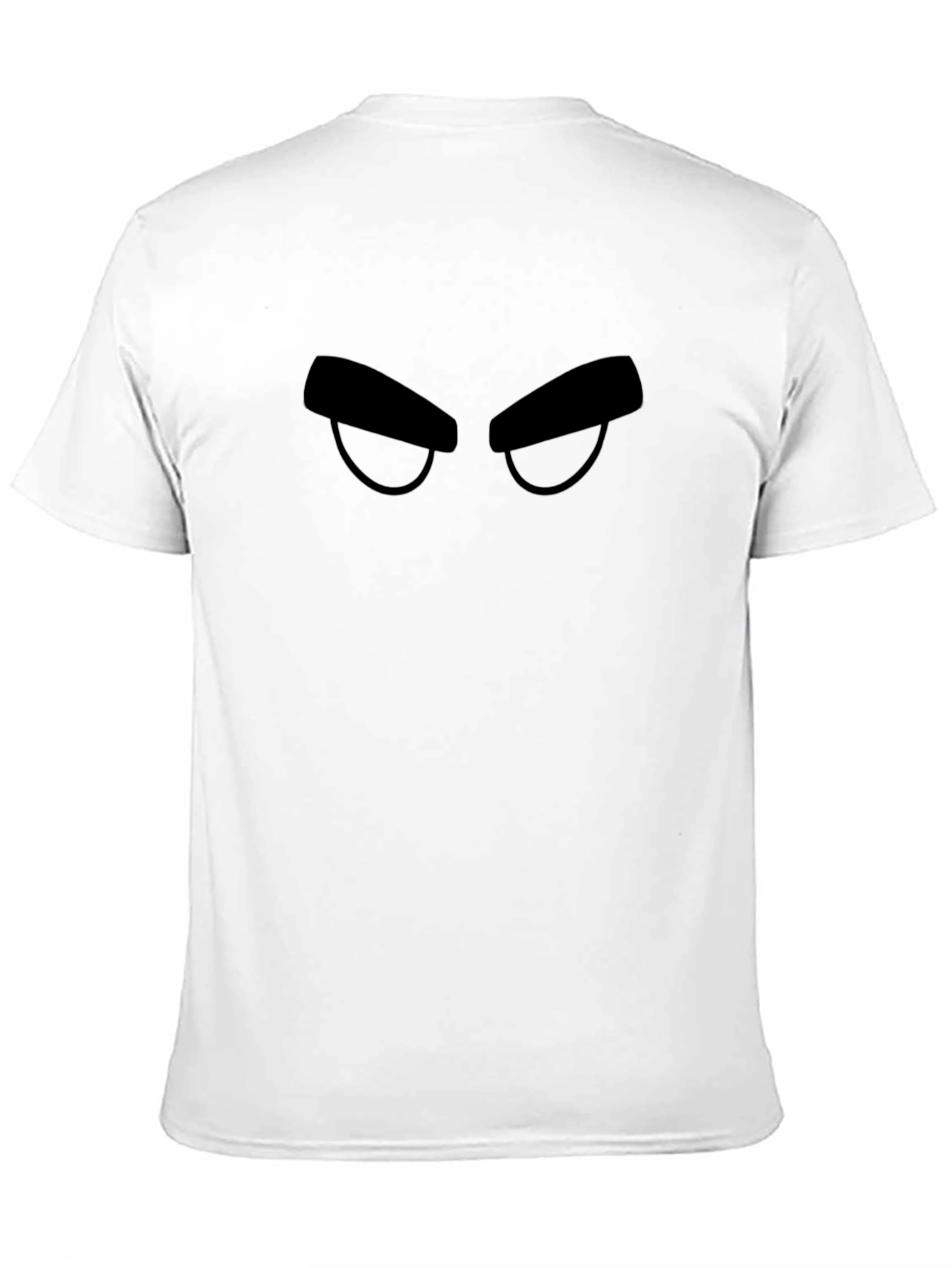 Cartoon Eyes Black T-Shirt