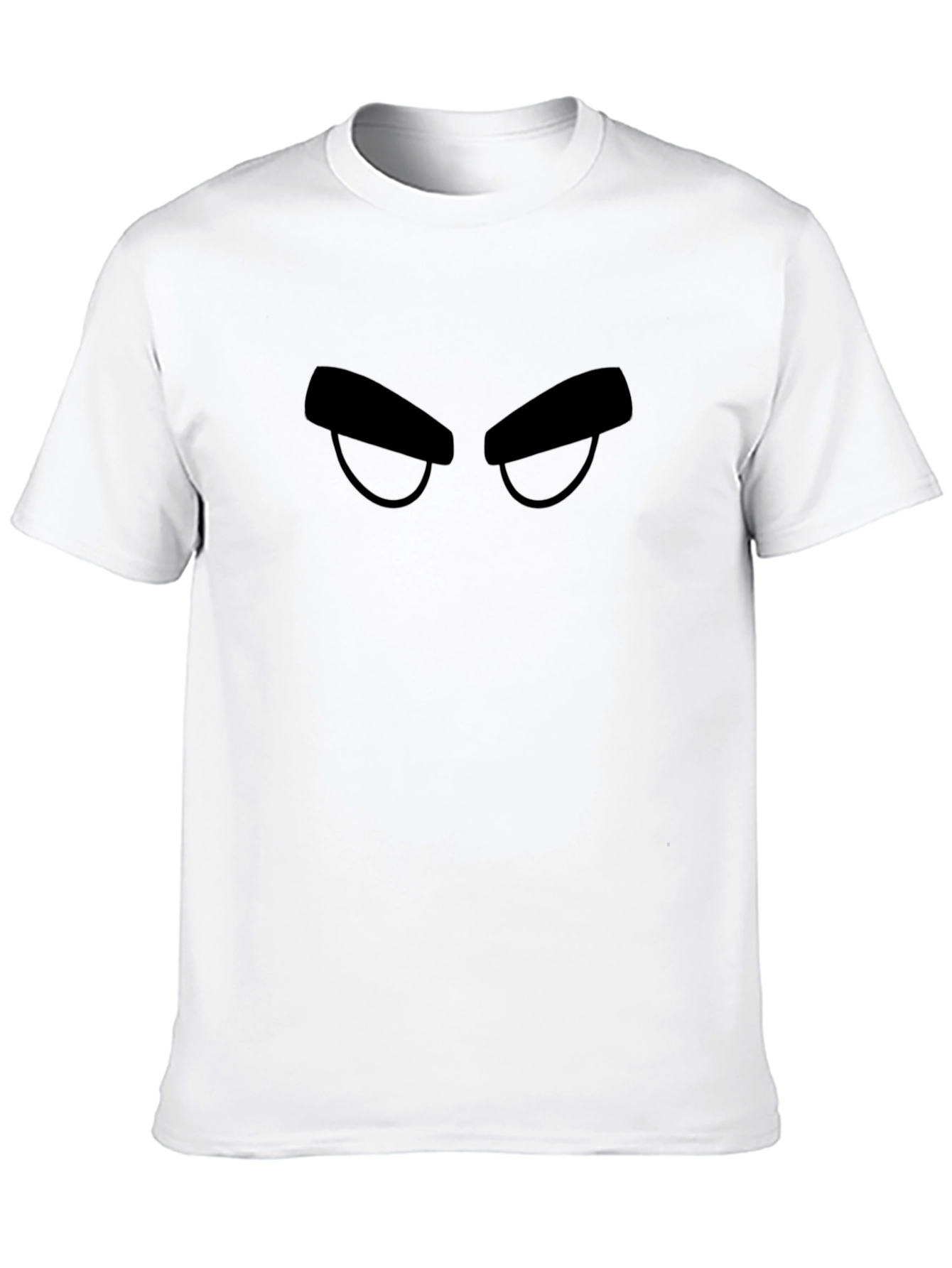 Cartoon Eyes Black T-Shirt