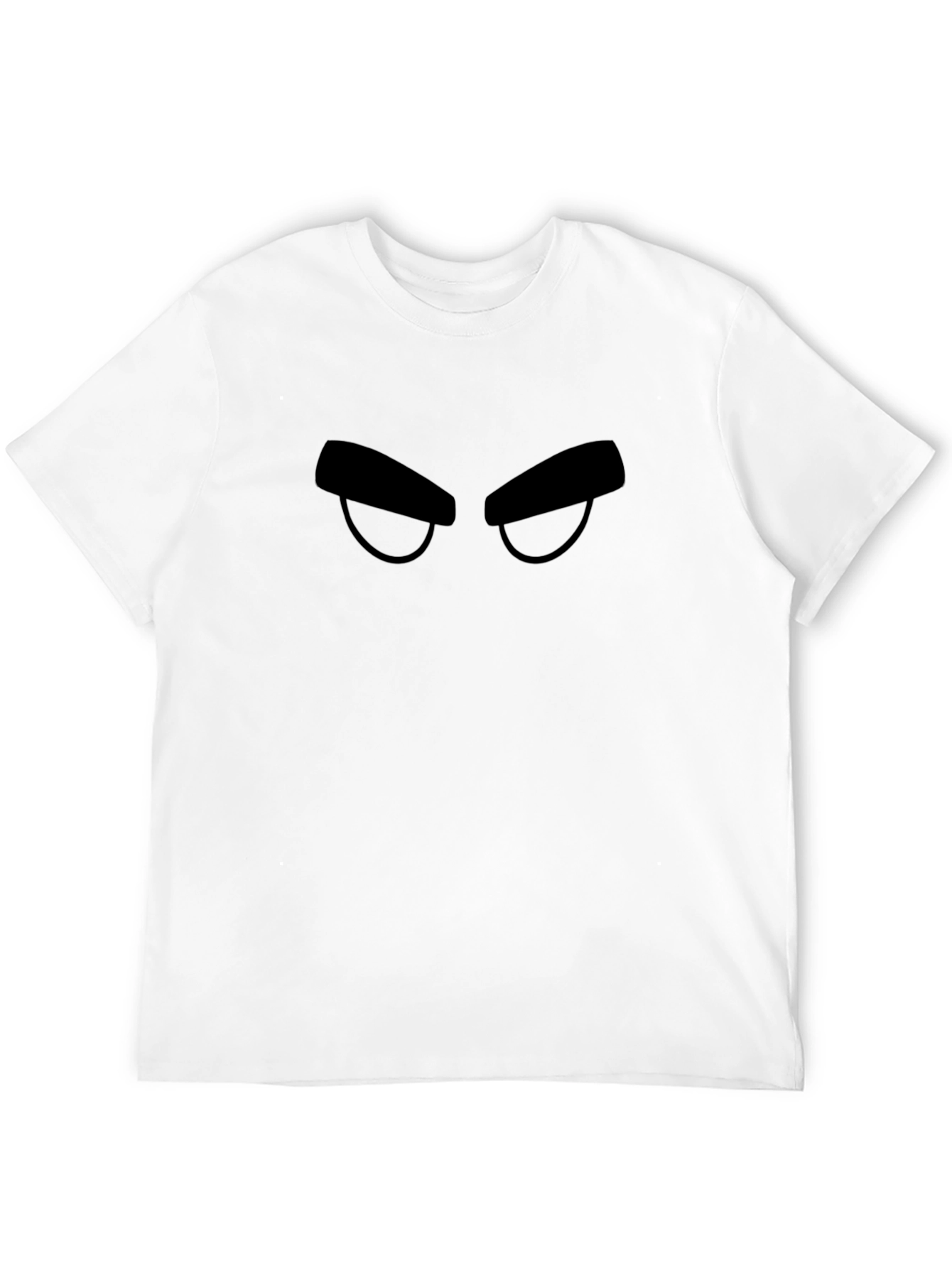 Cartoon Eyes Black T-Shirt