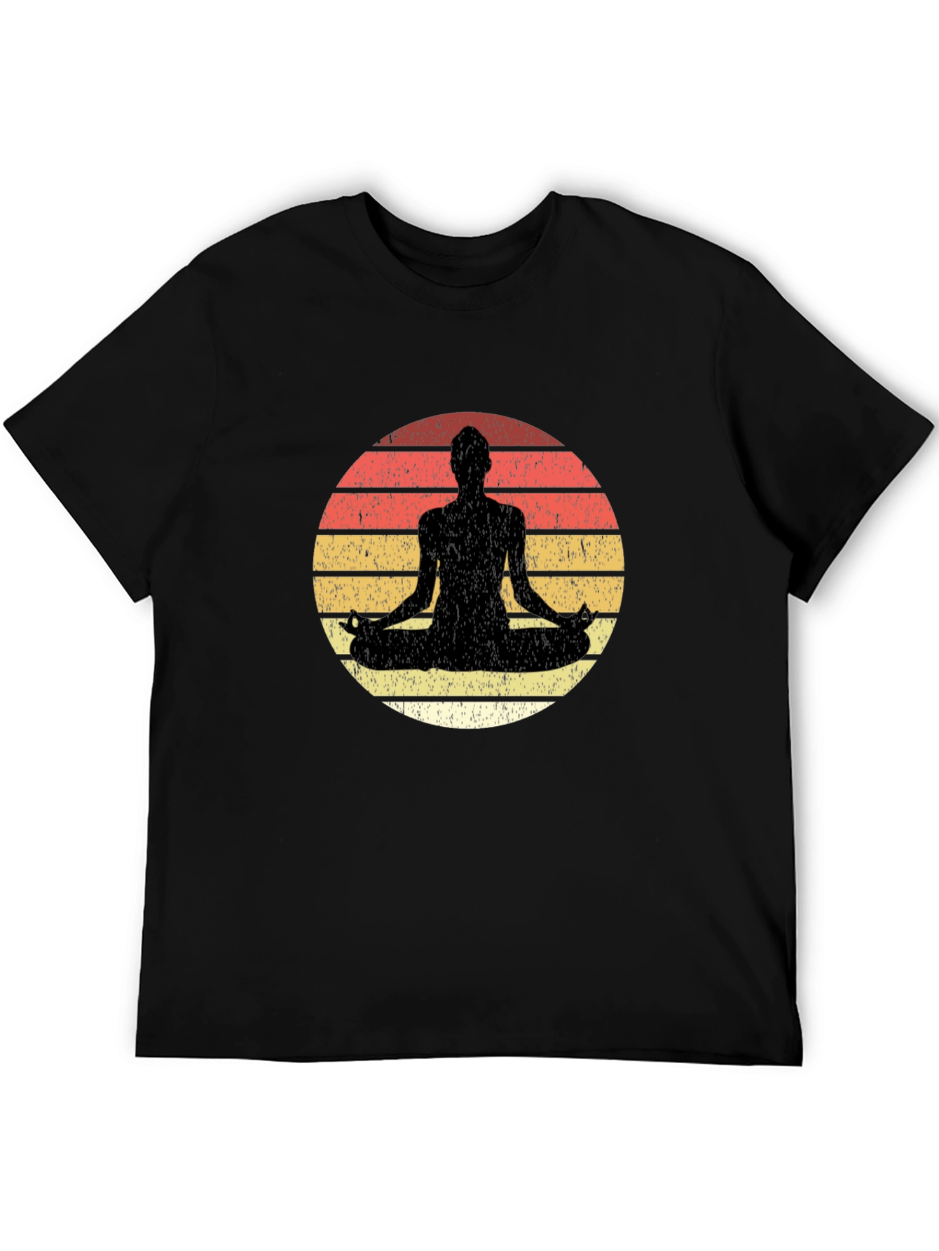 Yoga Sunset Meditation Graphic Tee