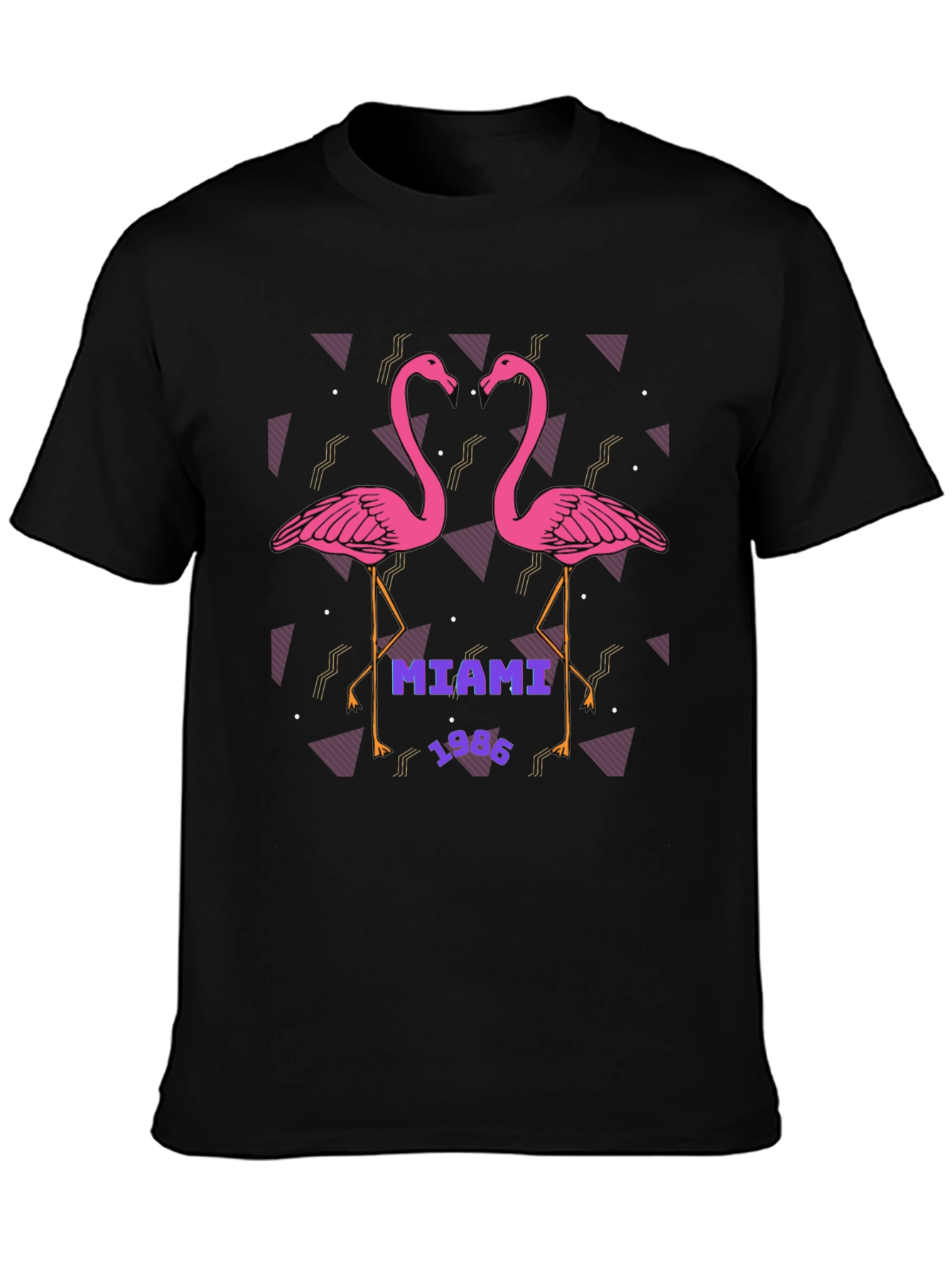Miami 1986 Flamingo Graphic T-Shirt