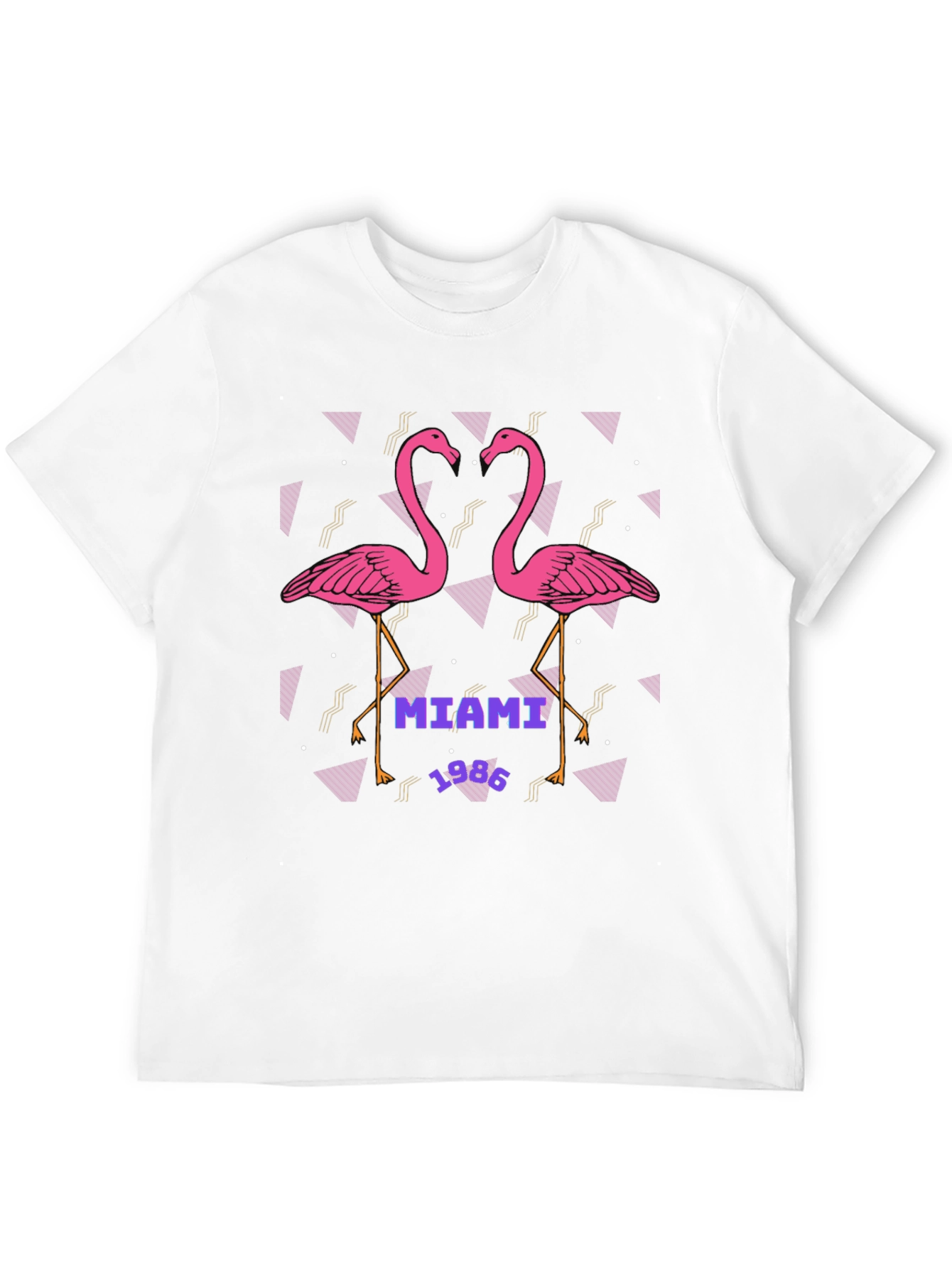 Miami 1986 Flamingo Graphic T-Shirt
