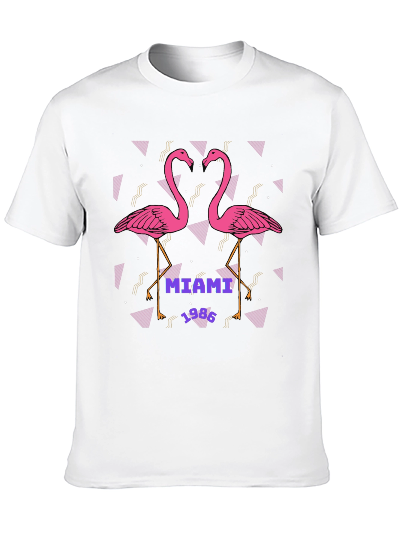 Miami 1986 Flamingo Graphic T-Shirt