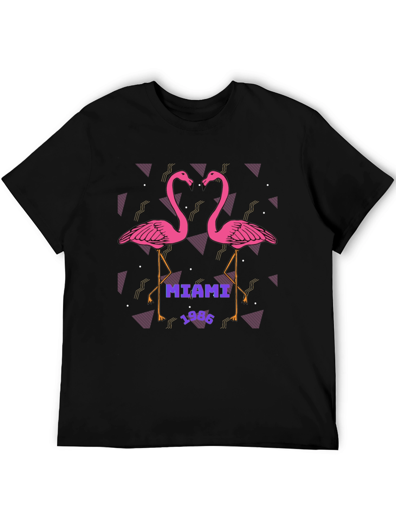 Miami 1986 Flamingo Graphic T-Shirt