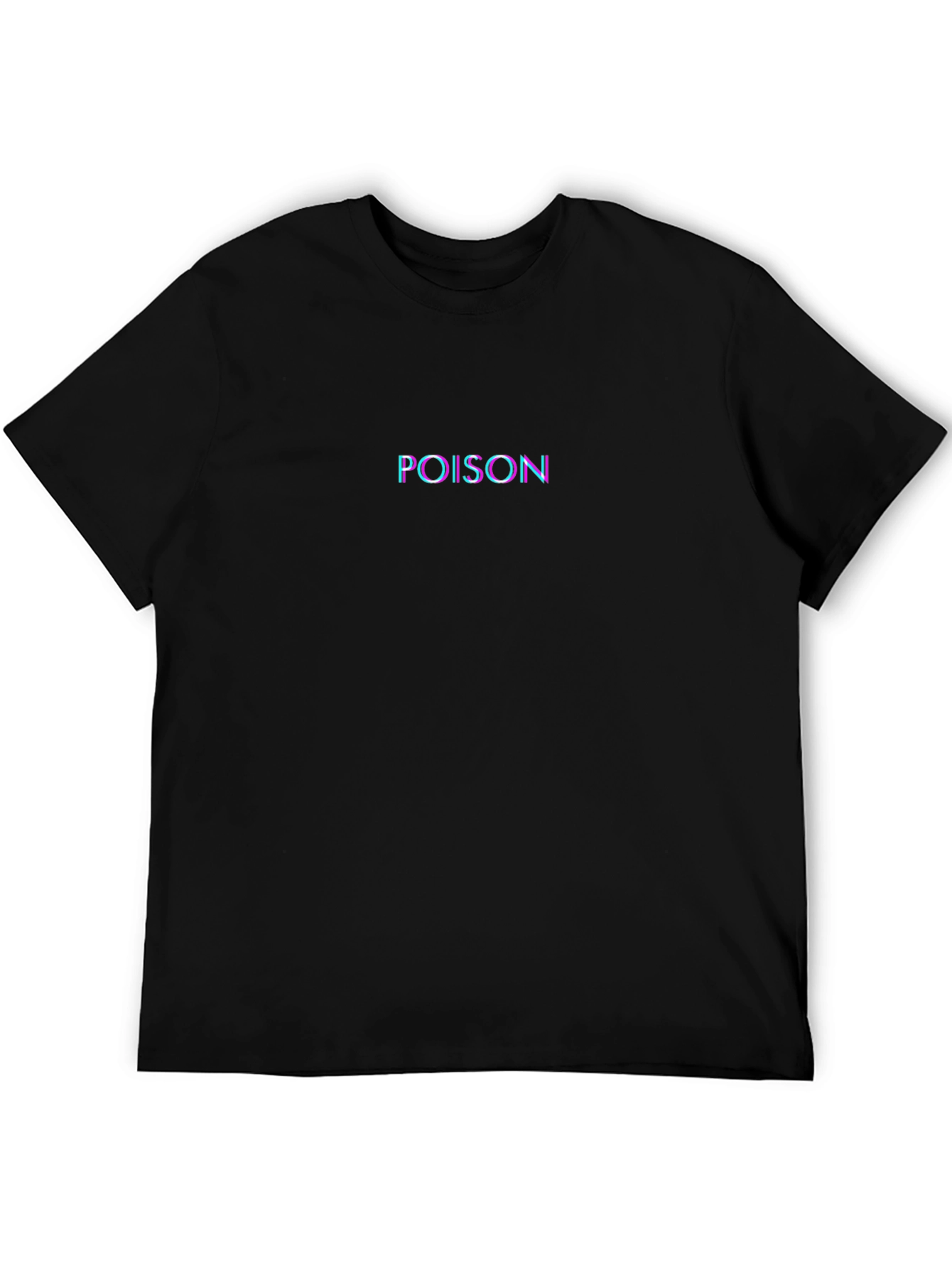 Mens Black Poison Graphic Print T-Shirt