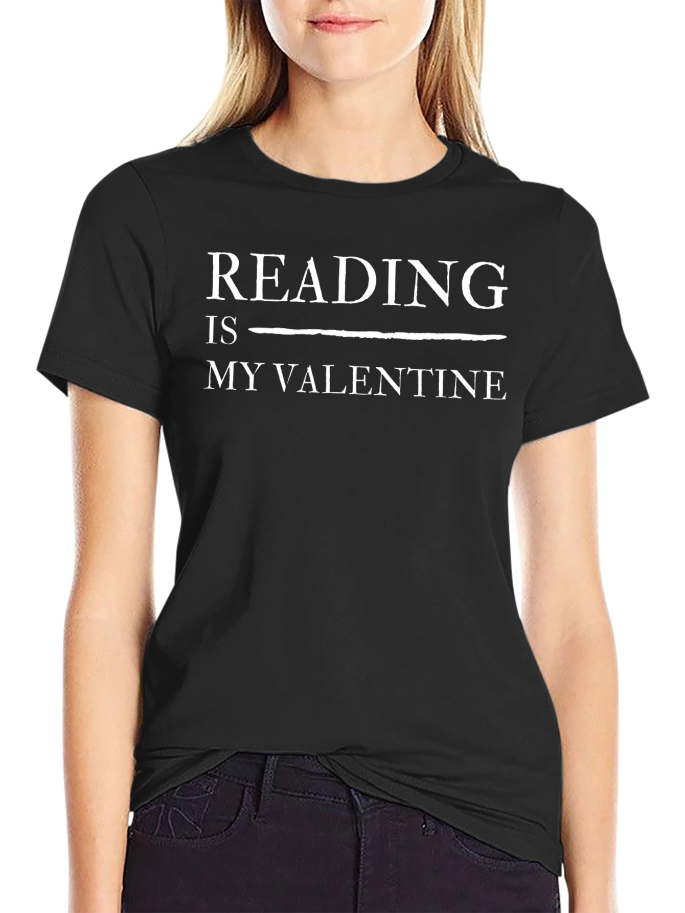 Reading Is My Valentine Graphic T-Shirt