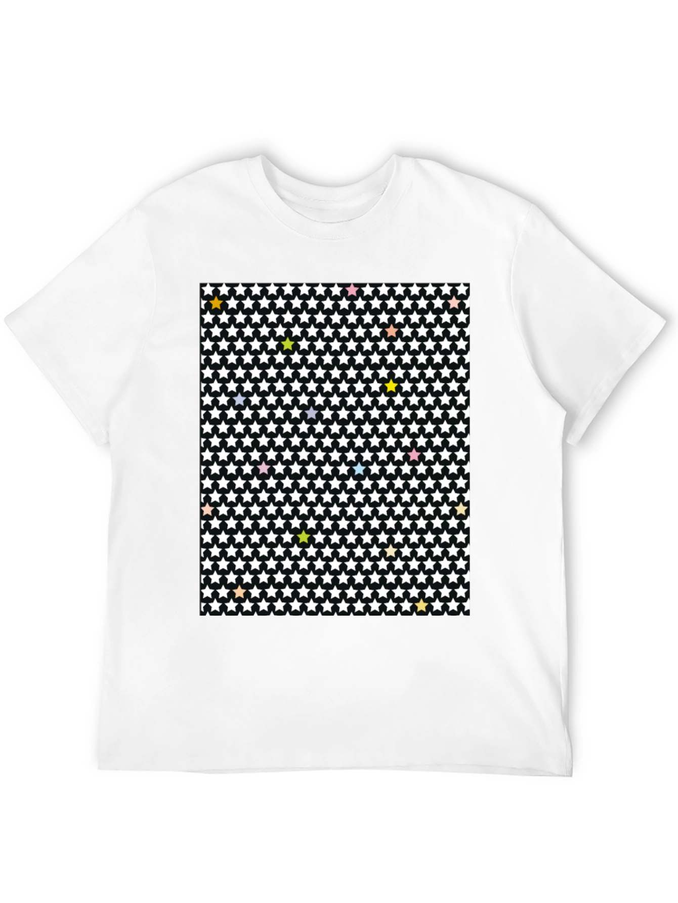 Starry Night T-Shirt - Patterned Cotton Tee