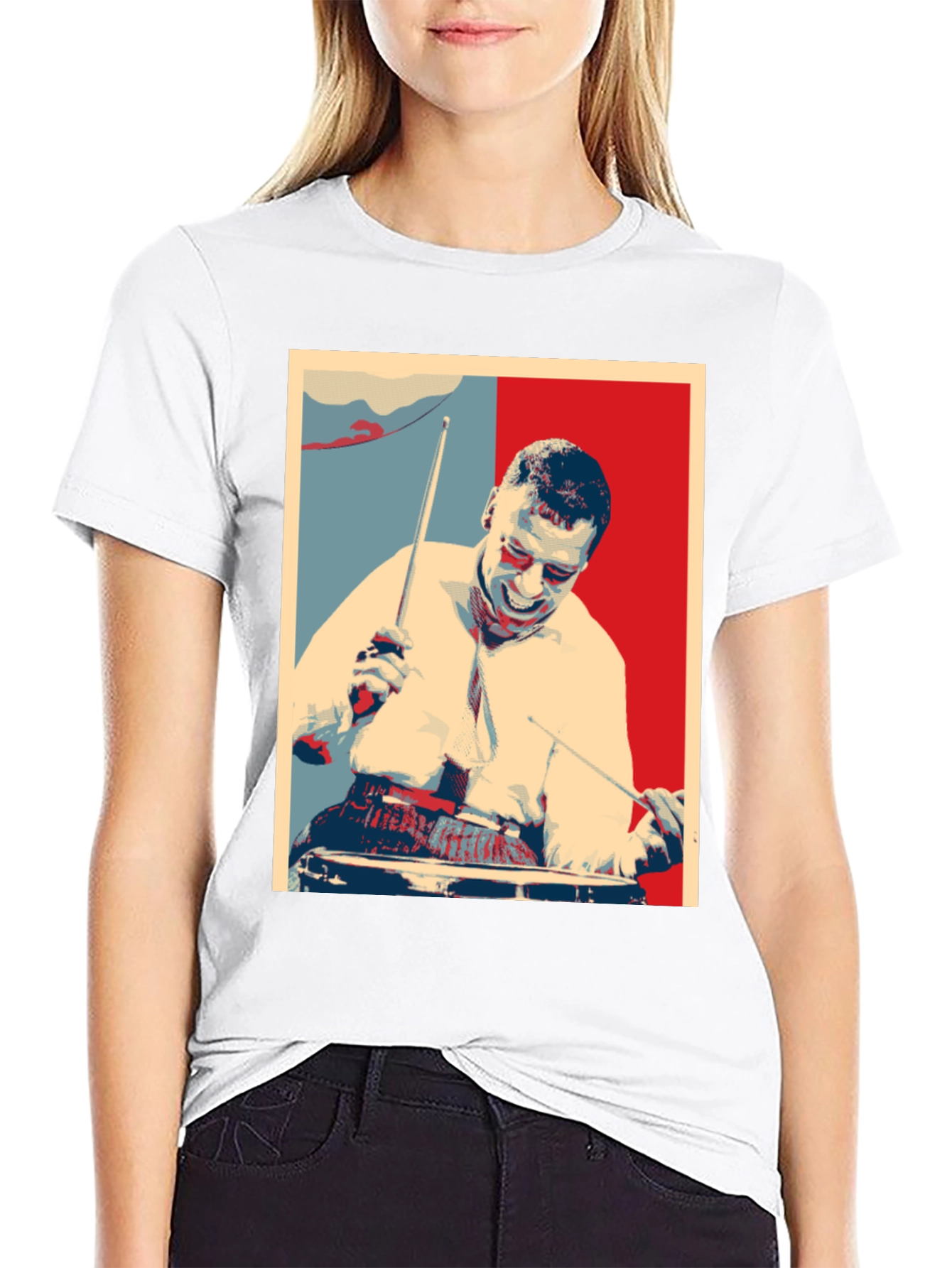Drummer Graphic T-Shirt - Black