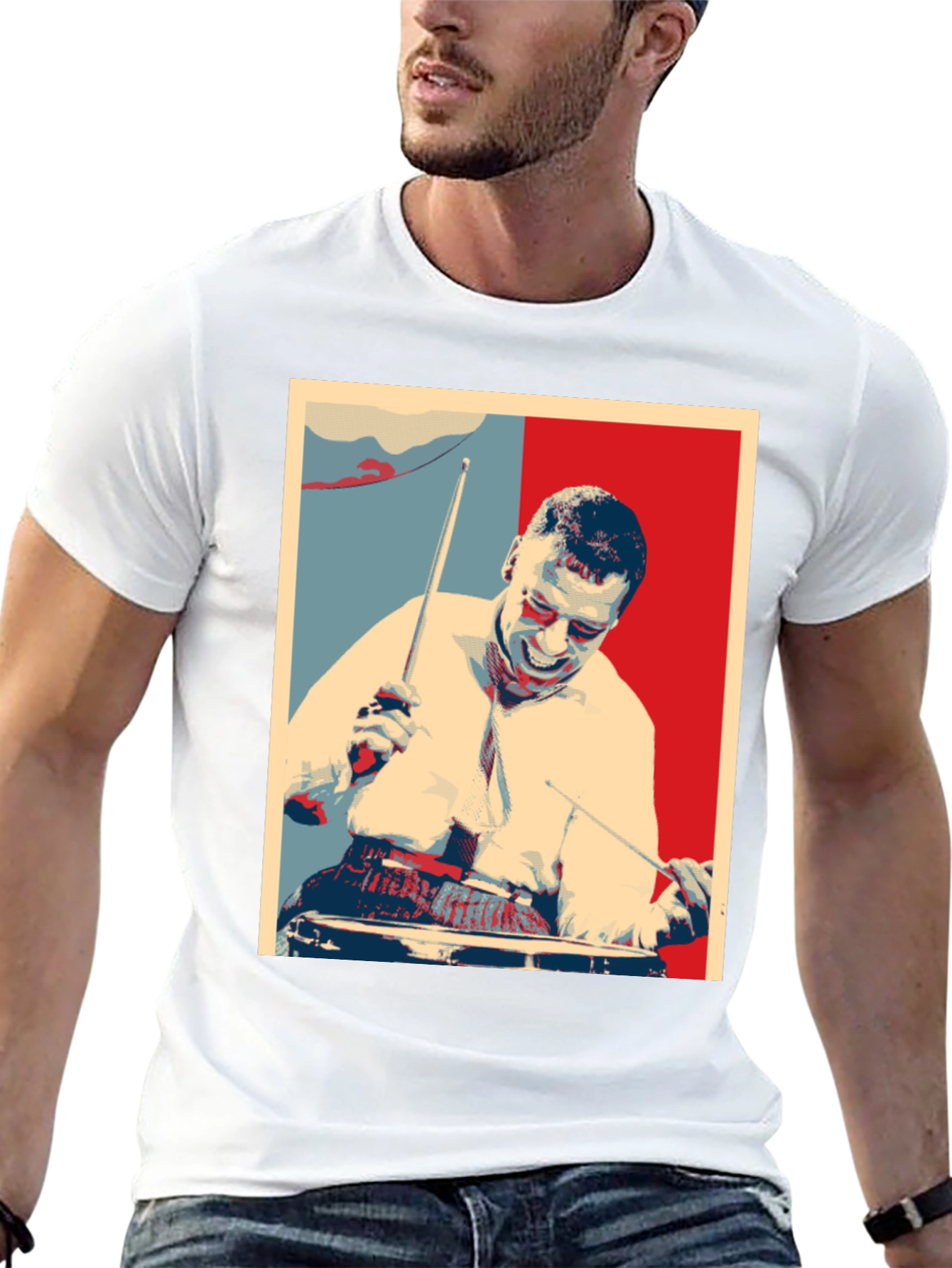 Drummer Graphic T-Shirt - Black