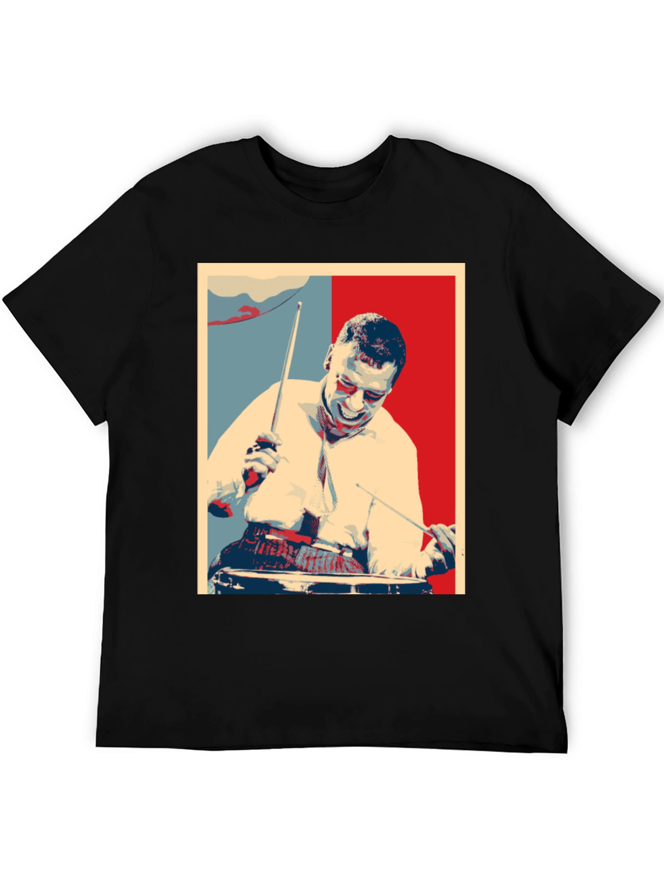 Drummer Graphic T-Shirt - Black