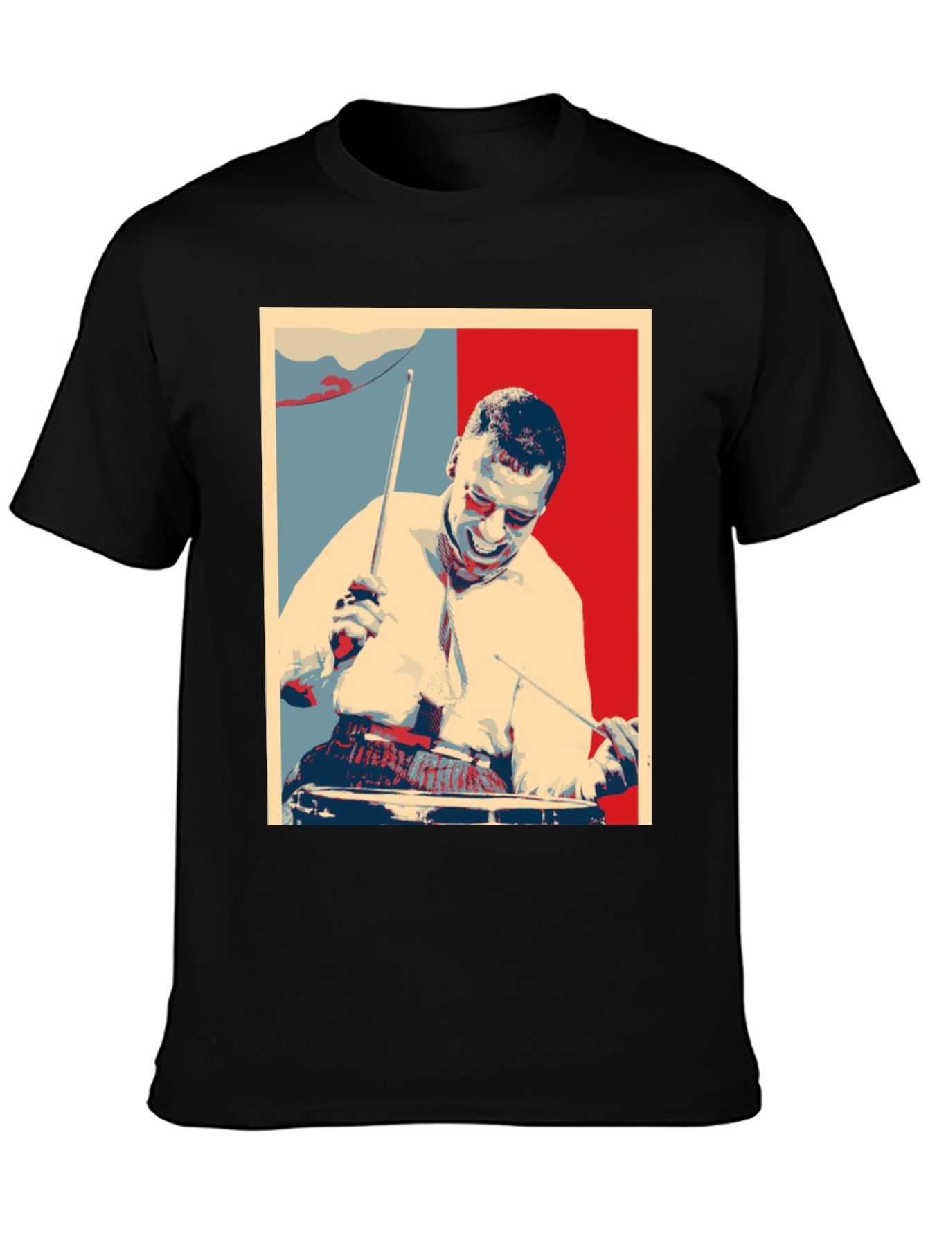 Drummer Graphic T-Shirt - Black