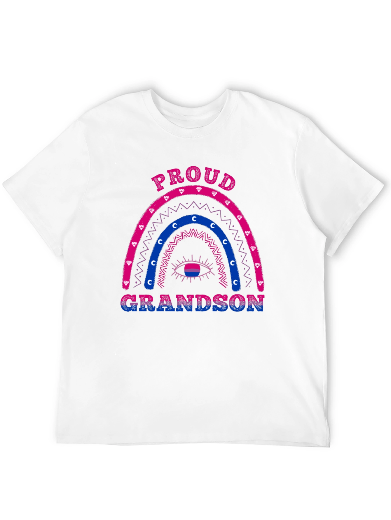 Proud Grandson Bi Pride Rainbow T-Shirt