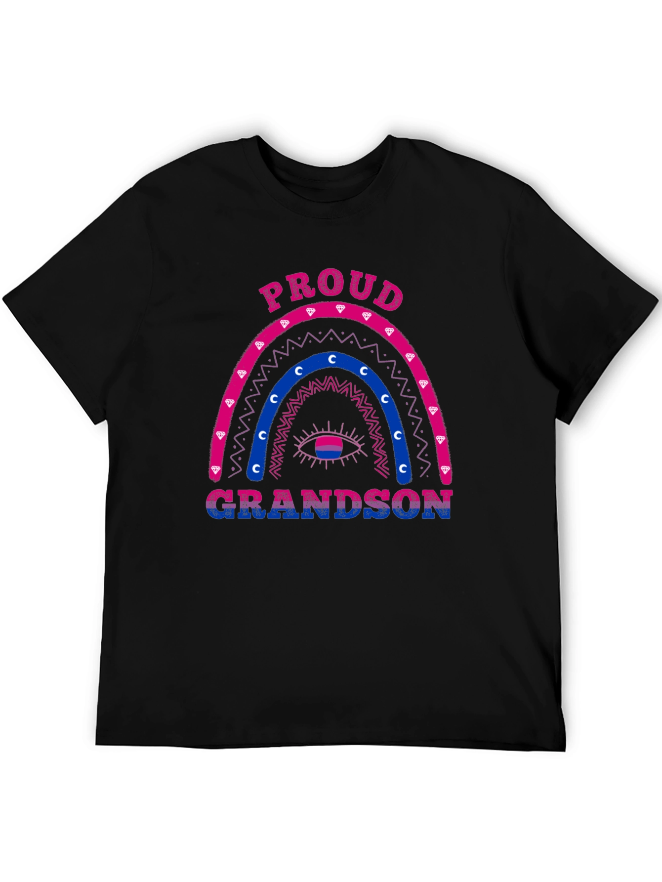 Proud Grandson Bi Pride Rainbow T-Shirt