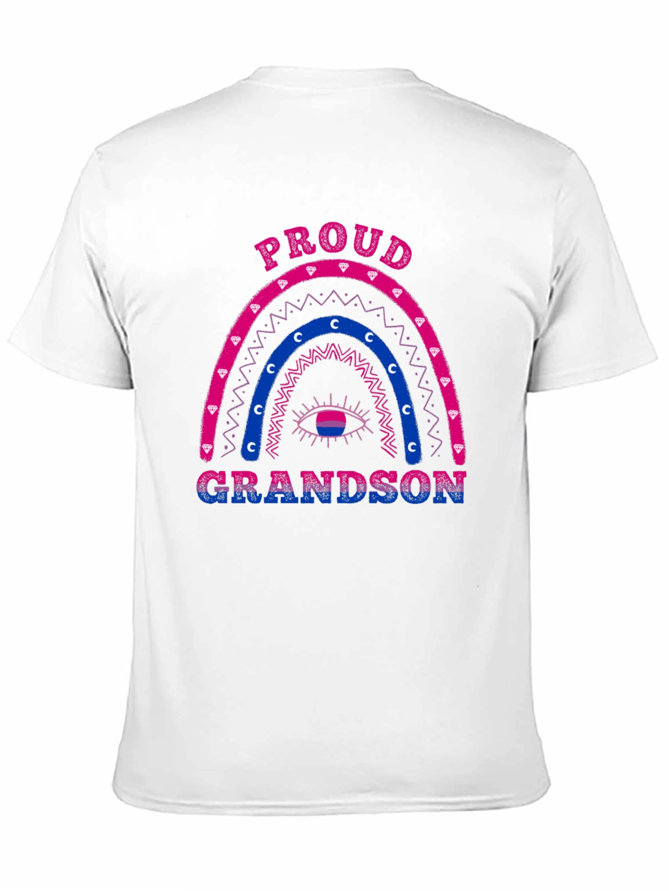 Proud Grandson Bi Pride Rainbow T-Shirt