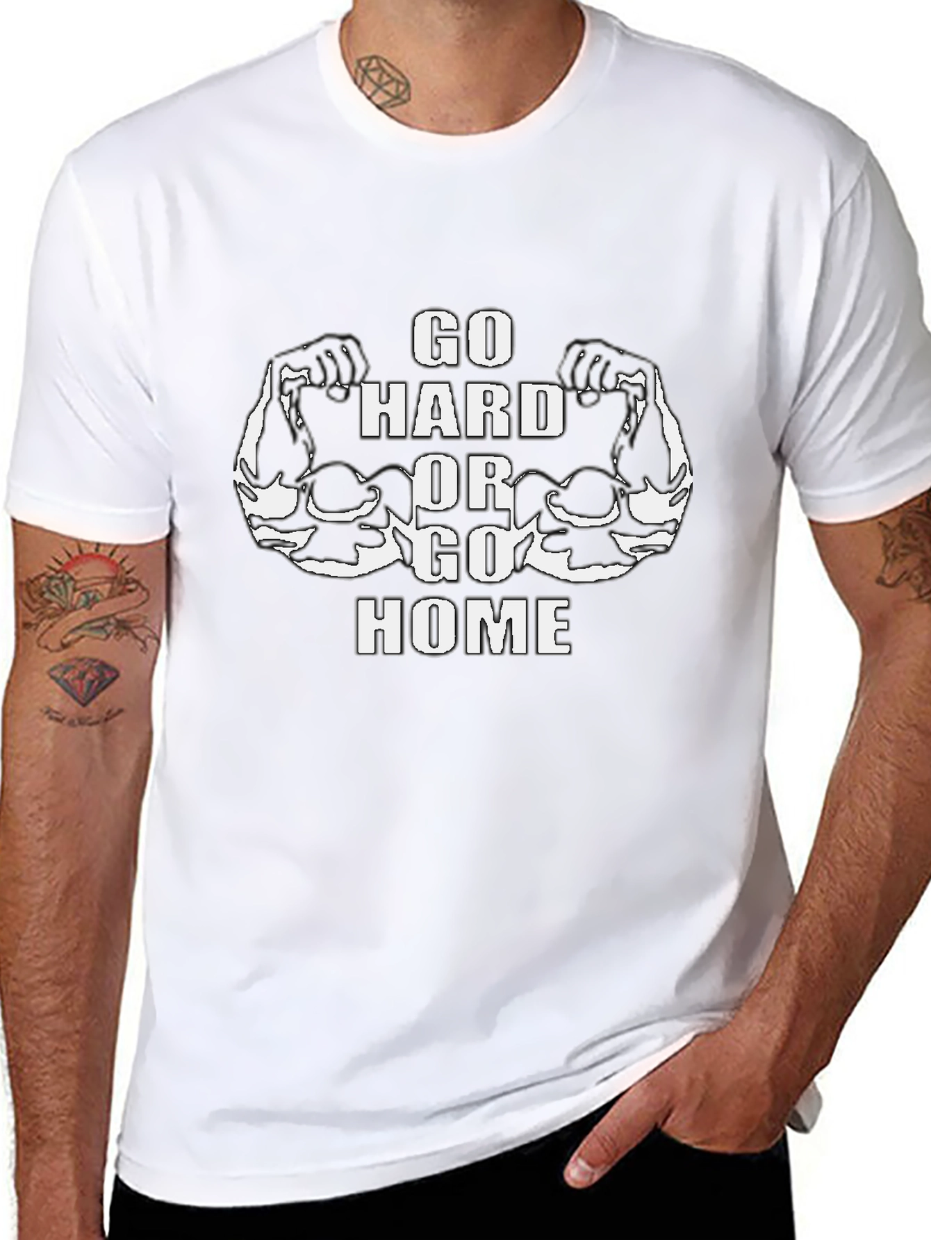 Go Hard or Go Home Graphic T-Shirt