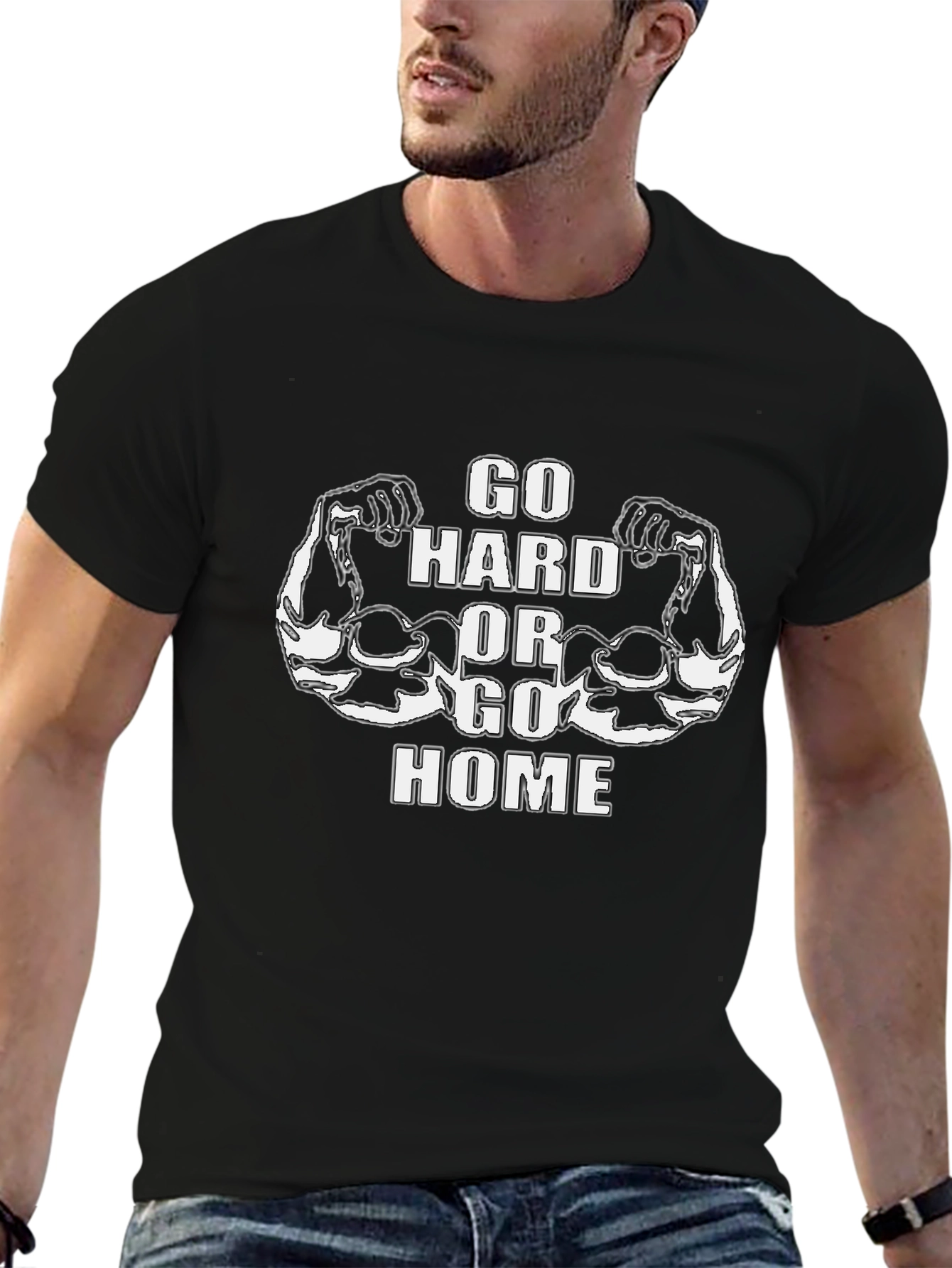 Go Hard or Go Home Graphic T-Shirt