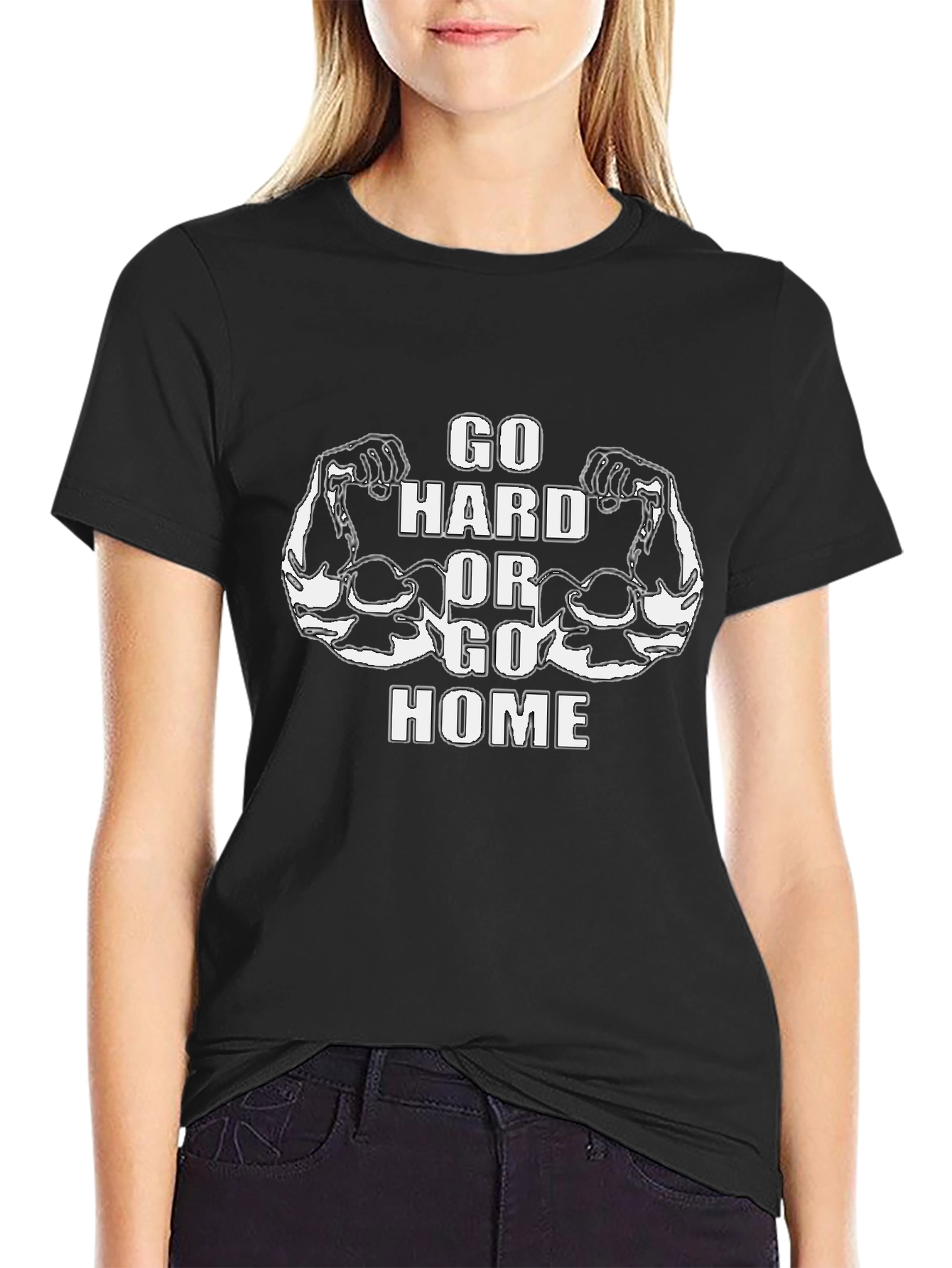 Go Hard or Go Home Graphic T-Shirt