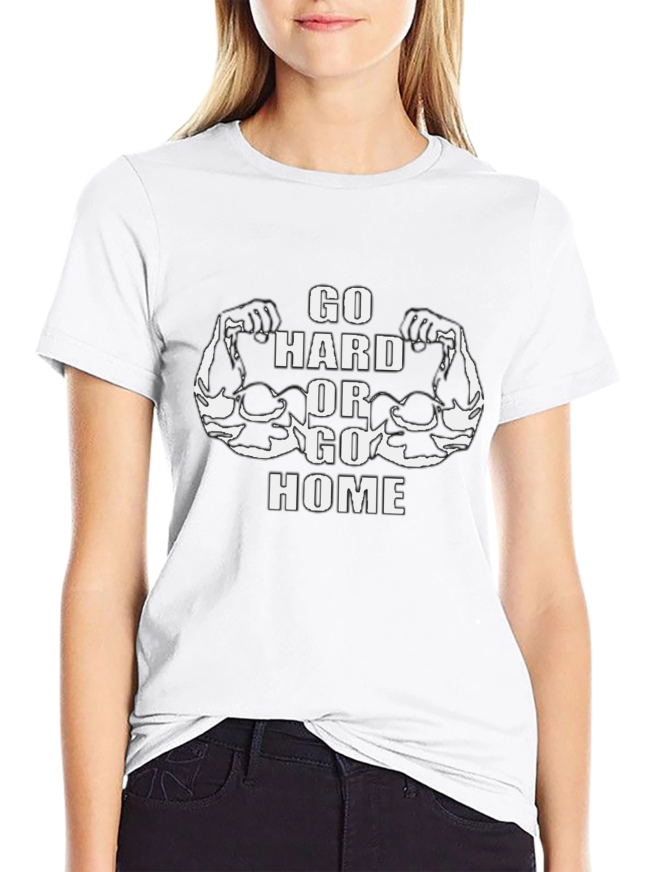 Go Hard or Go Home Graphic T-Shirt