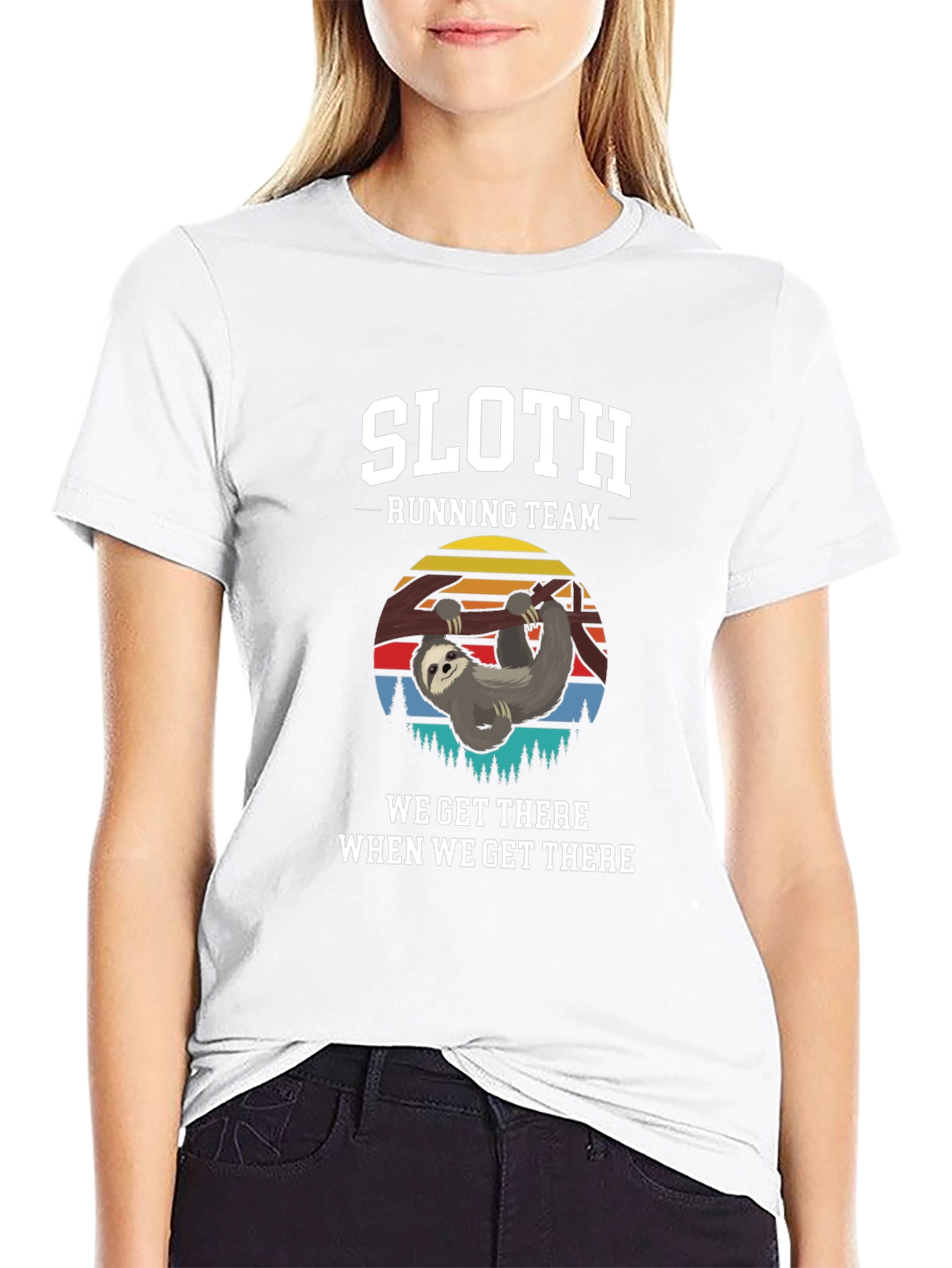 Sloth Running Team T-Shirt: Relaxed Pace Humorous Style