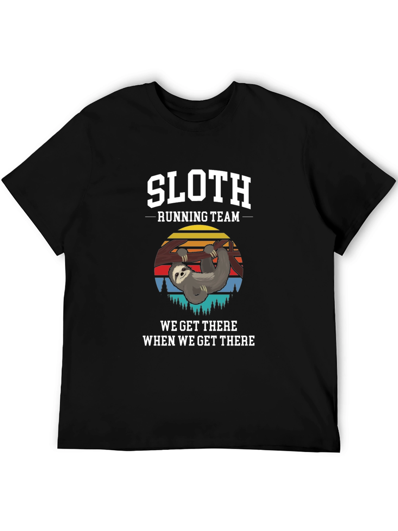 Sloth Running Team T-Shirt: Relaxed Pace Humorous Style