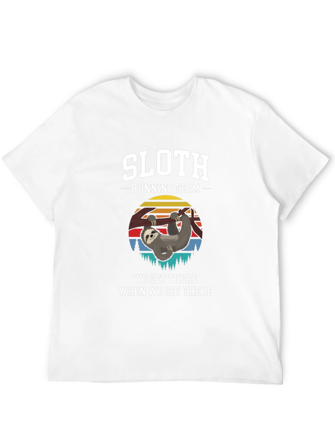 Sloth Running Team T-Shirt: Relaxed Pace Humorous Style