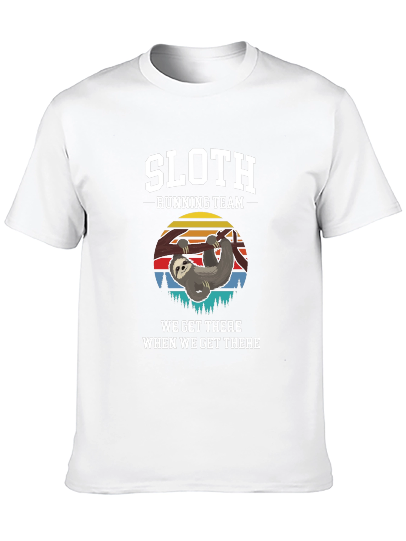 Sloth Running Team T-Shirt: Relaxed Pace Humorous Style