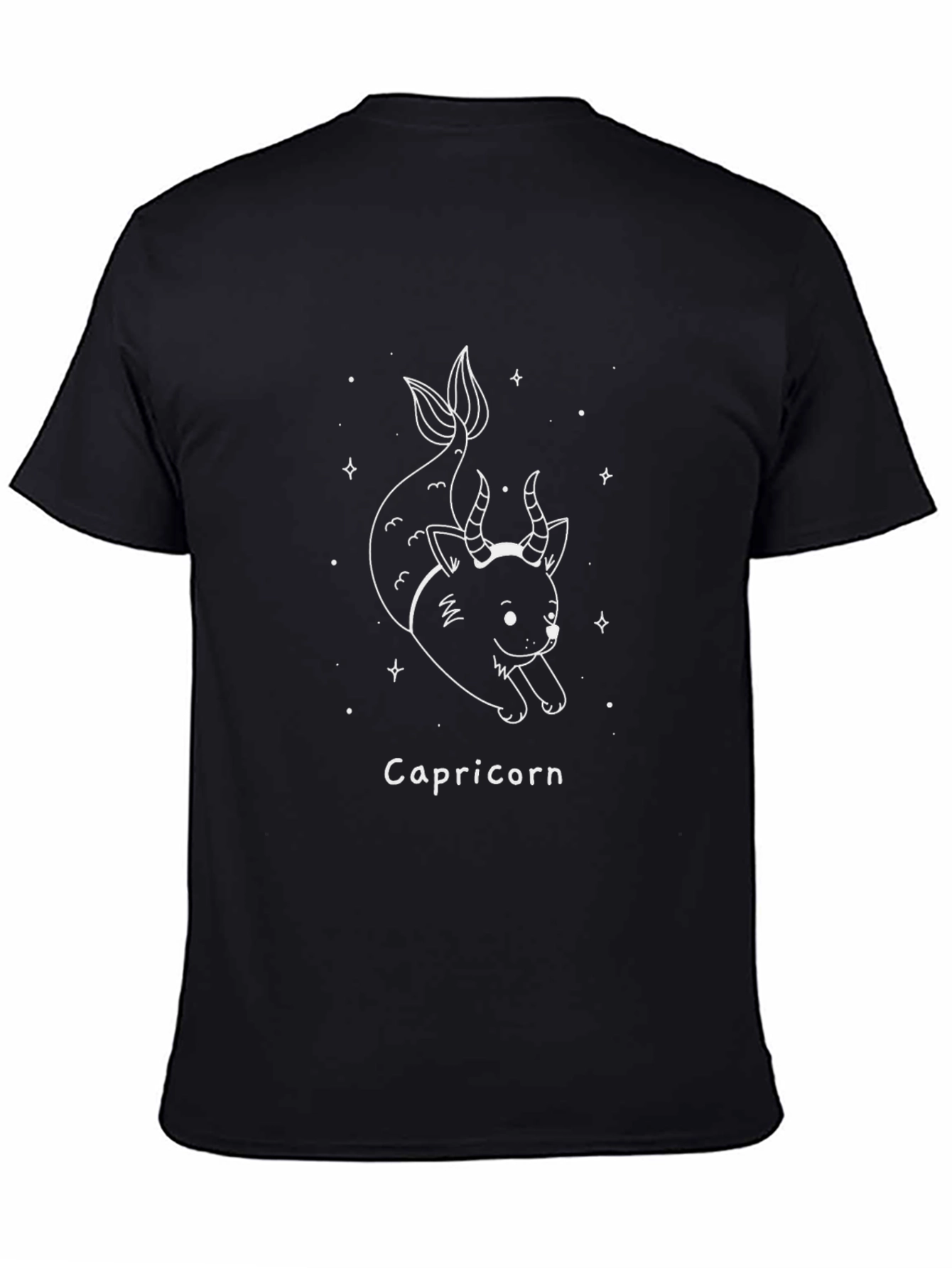 Capricorn Zodiac Black Graphic Tee