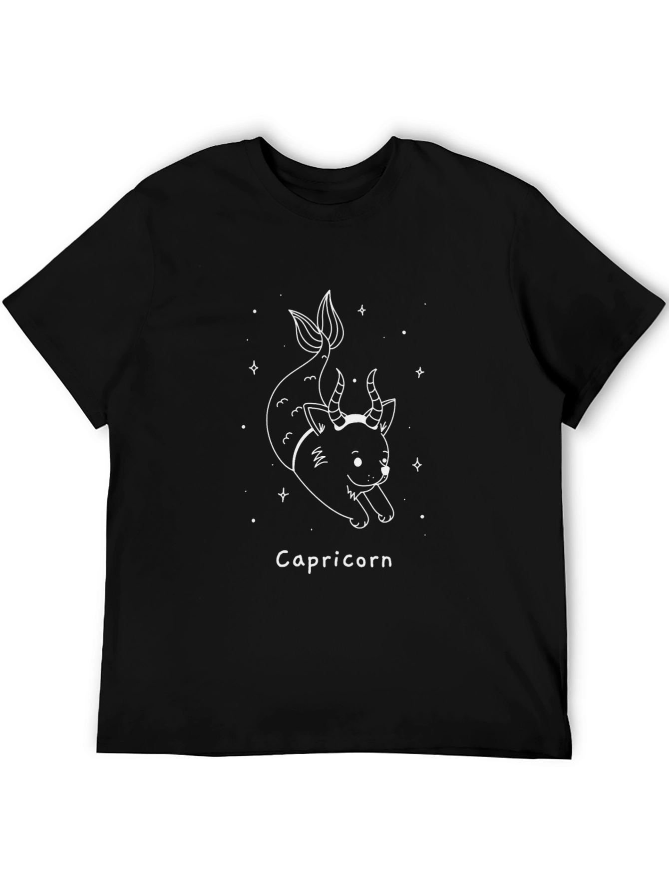 Capricorn Zodiac Black Graphic Tee