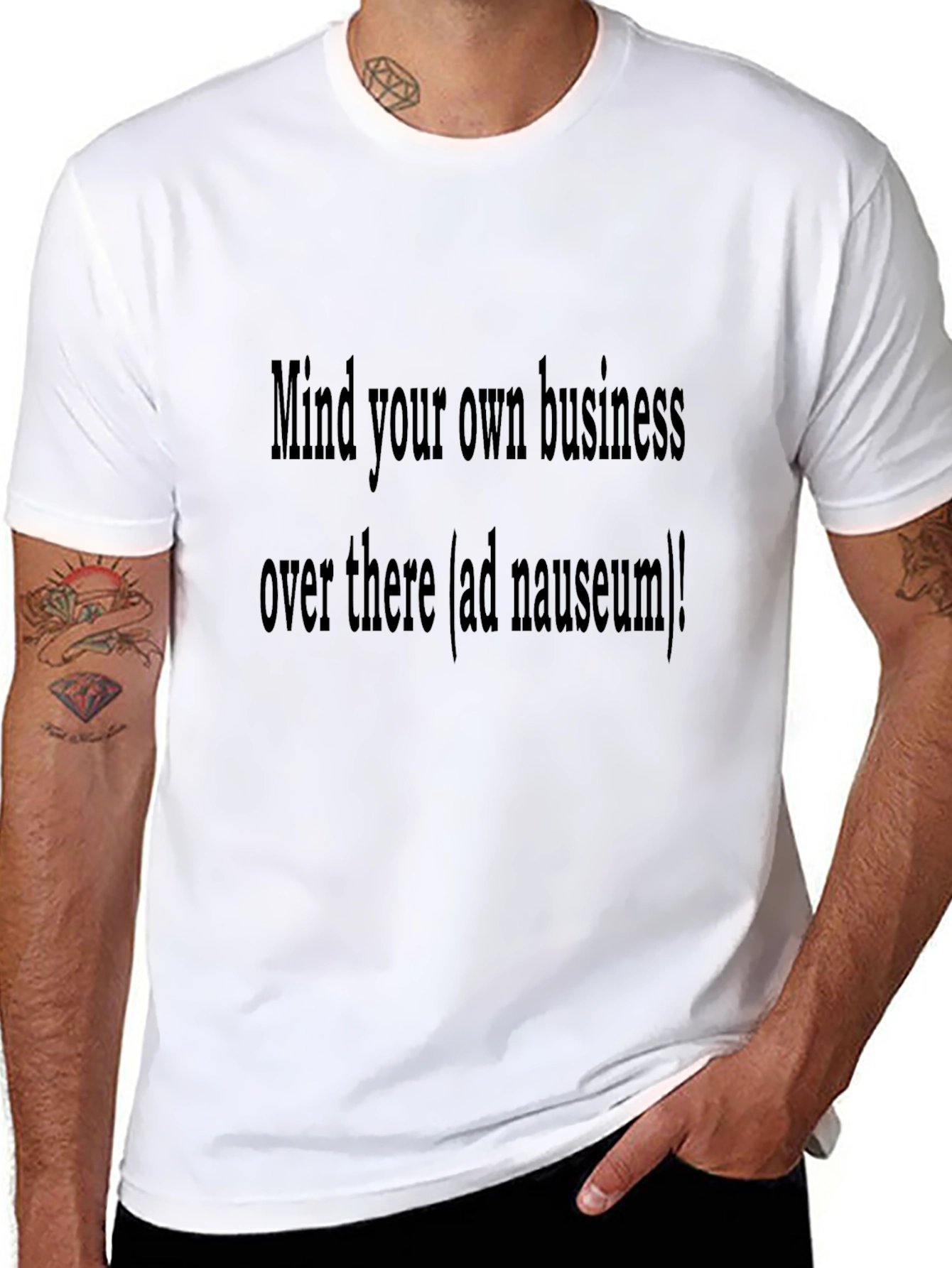 Mind Your Business T-Shirt - Black Slogan Tee