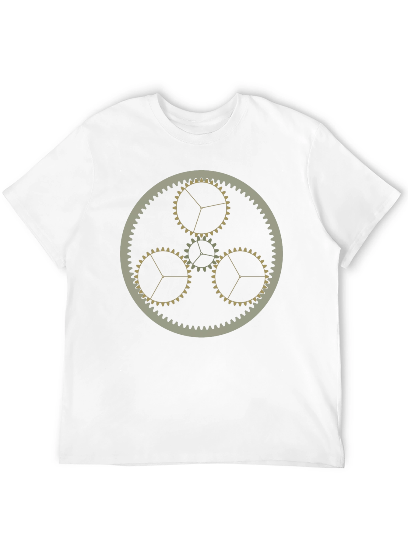 Steampunk Gears Graphic T-Shirt - Black