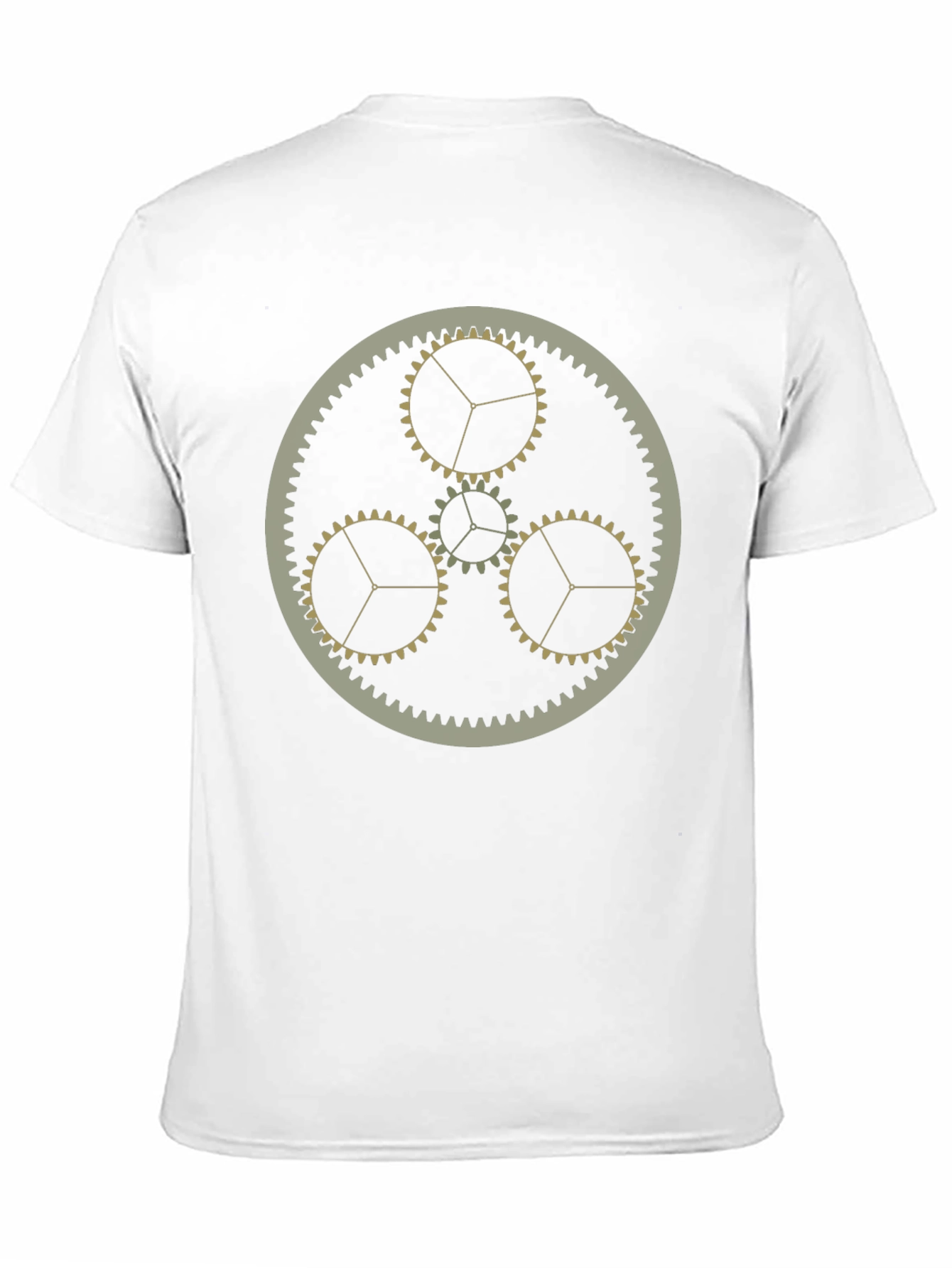 Steampunk Gears Graphic T-Shirt - Black