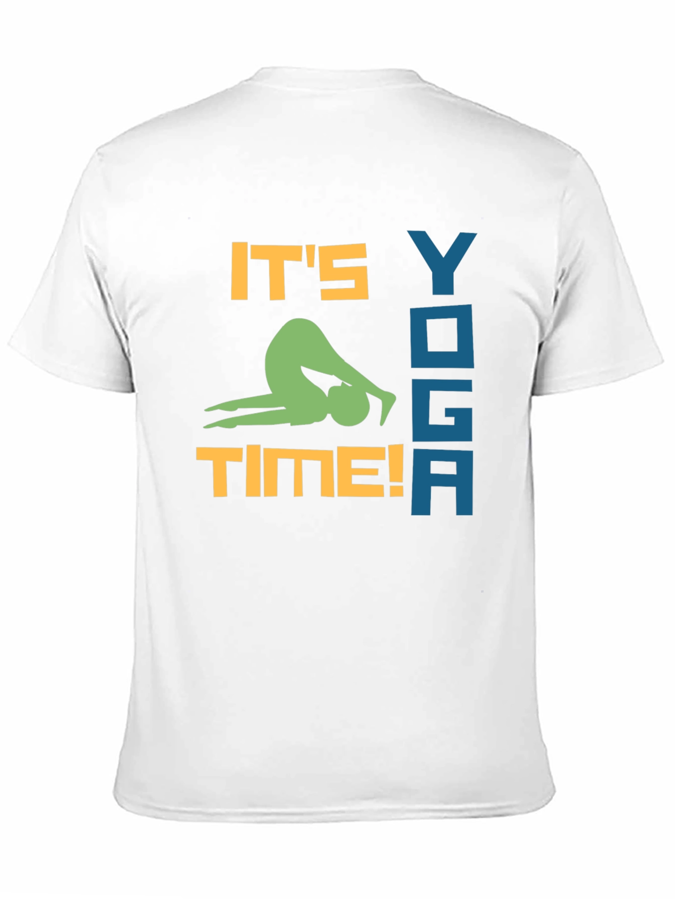 Yoga Time Black Graphic Tee for Men