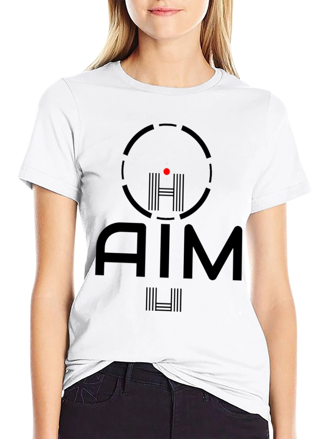 AIM Black Graphic Tee - Target Design