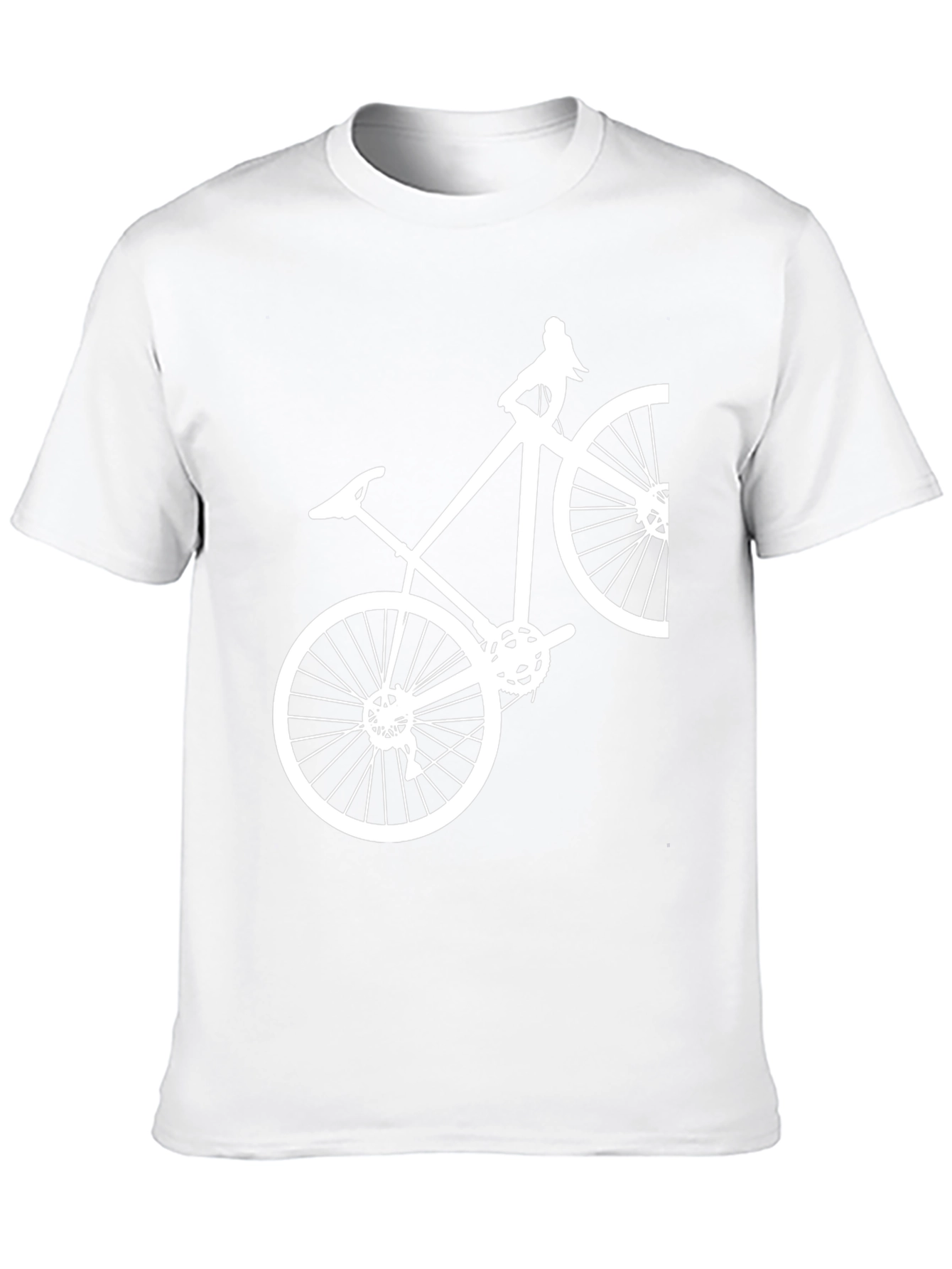 Bike Graphic Tee - Casual Cotton Blend