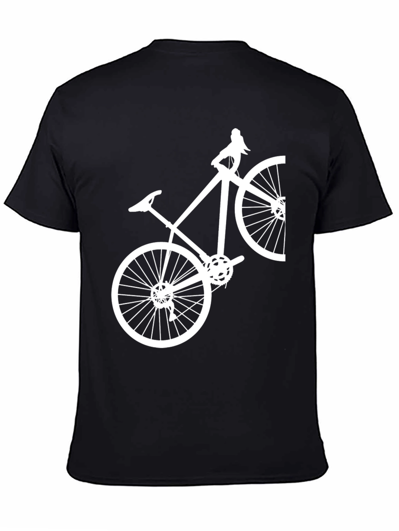 Bike Graphic Tee - Casual Cotton Blend