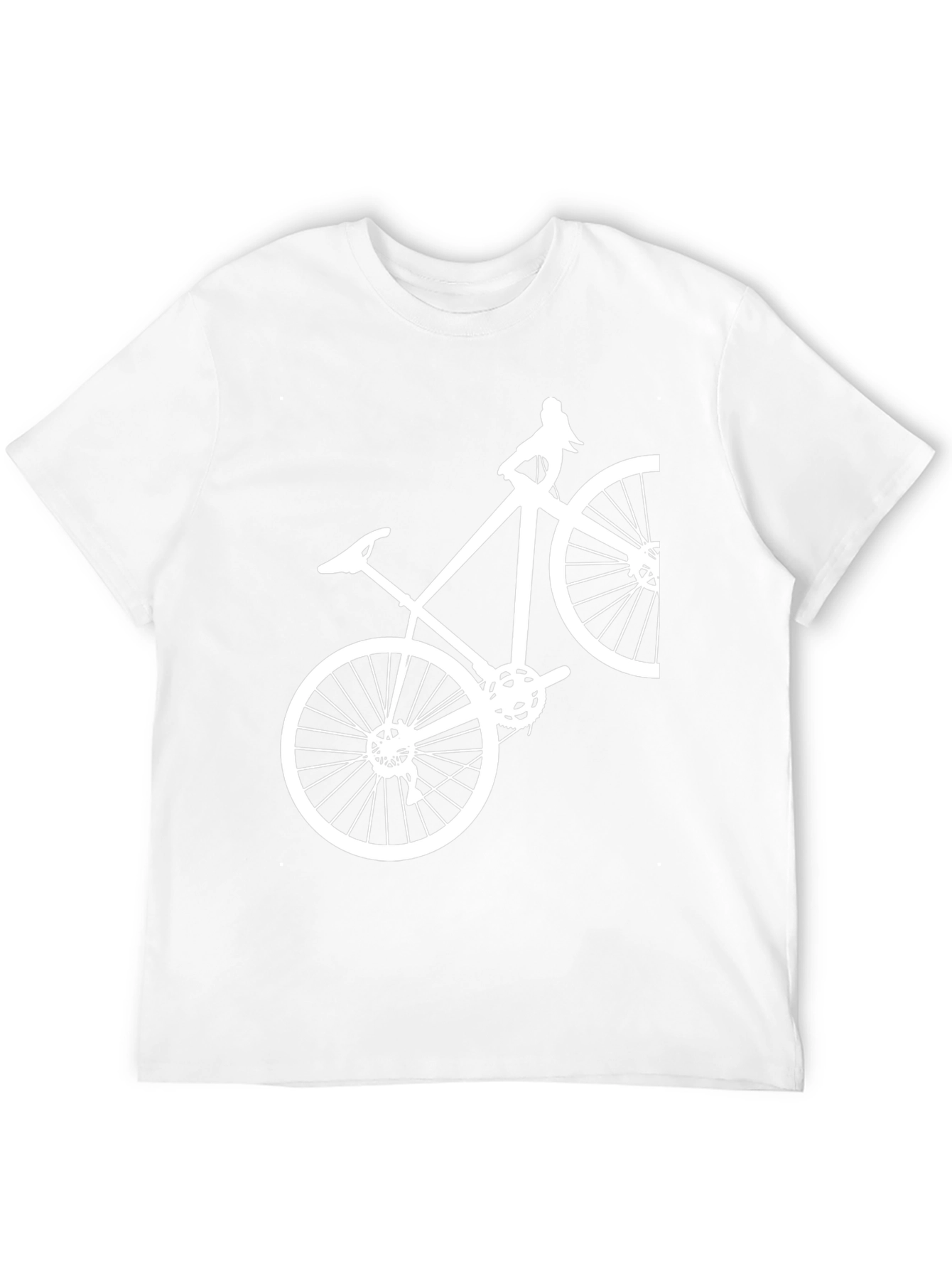 Bike Graphic Tee - Casual Cotton Blend