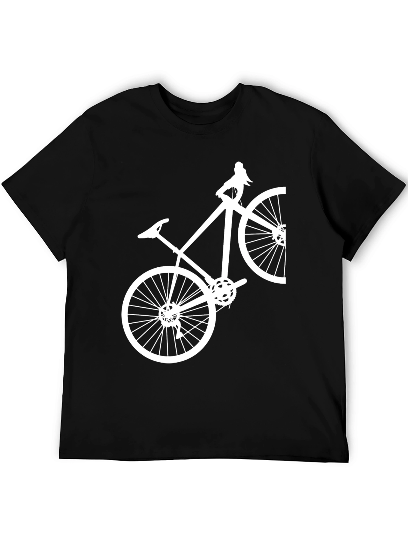 Bike Graphic Tee - Casual Cotton Blend