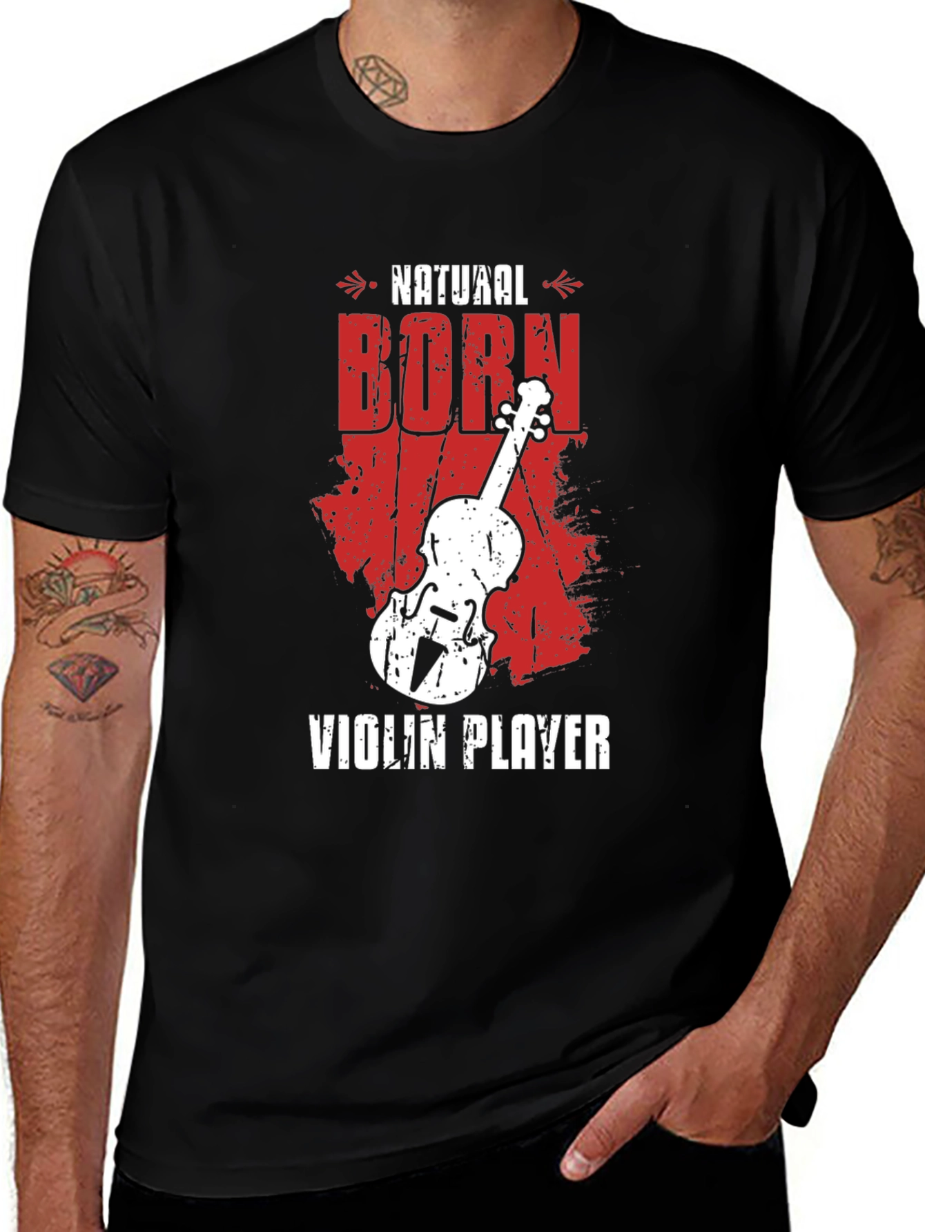 Natural Born Violin Player Graphic Tee