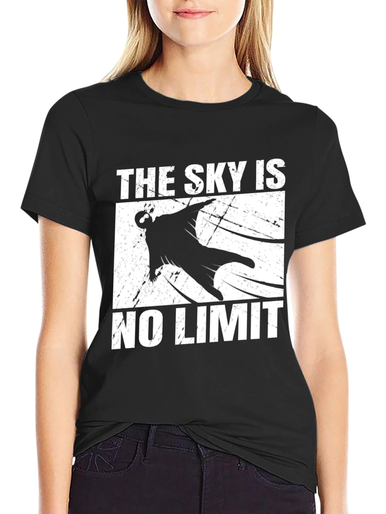 Skys the Limit Graphic T-Shirt - Black