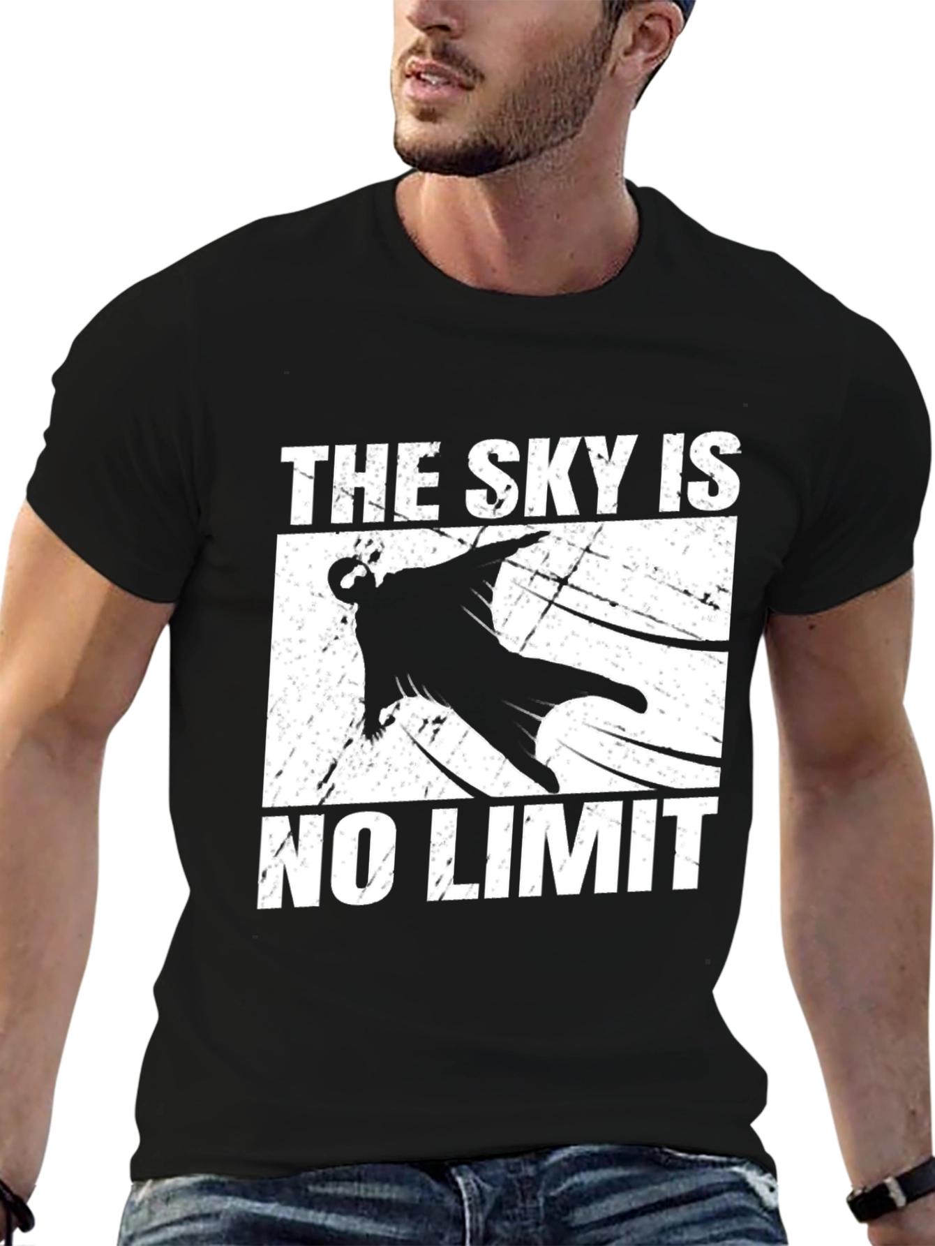Skys the Limit Graphic T-Shirt - Black