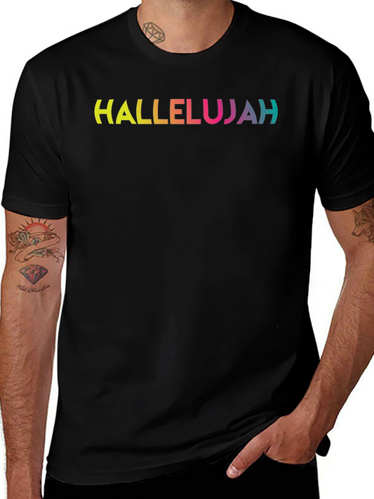 Hallelujah Rainbow Graphic T-Shirt