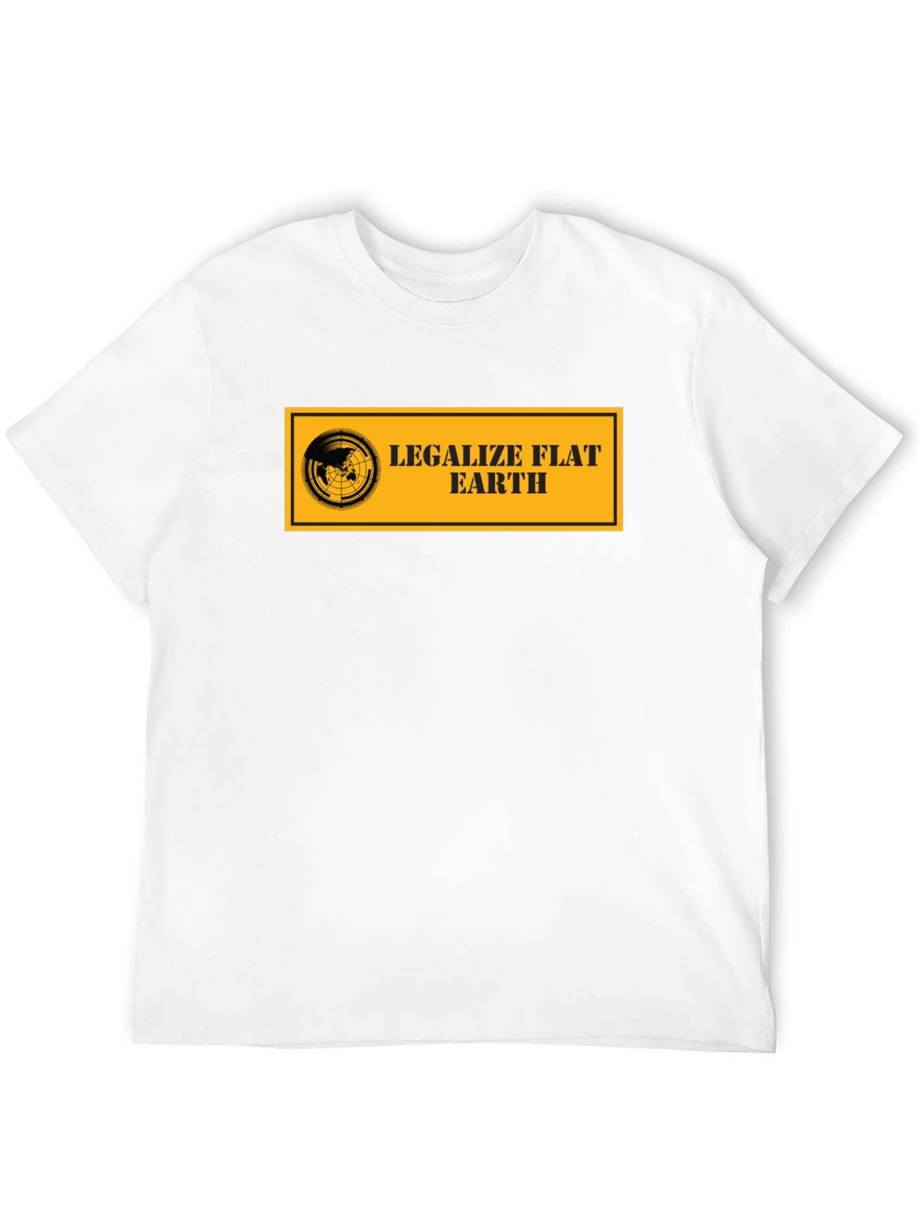 Legalize Flat Earth T-Shirt - Black