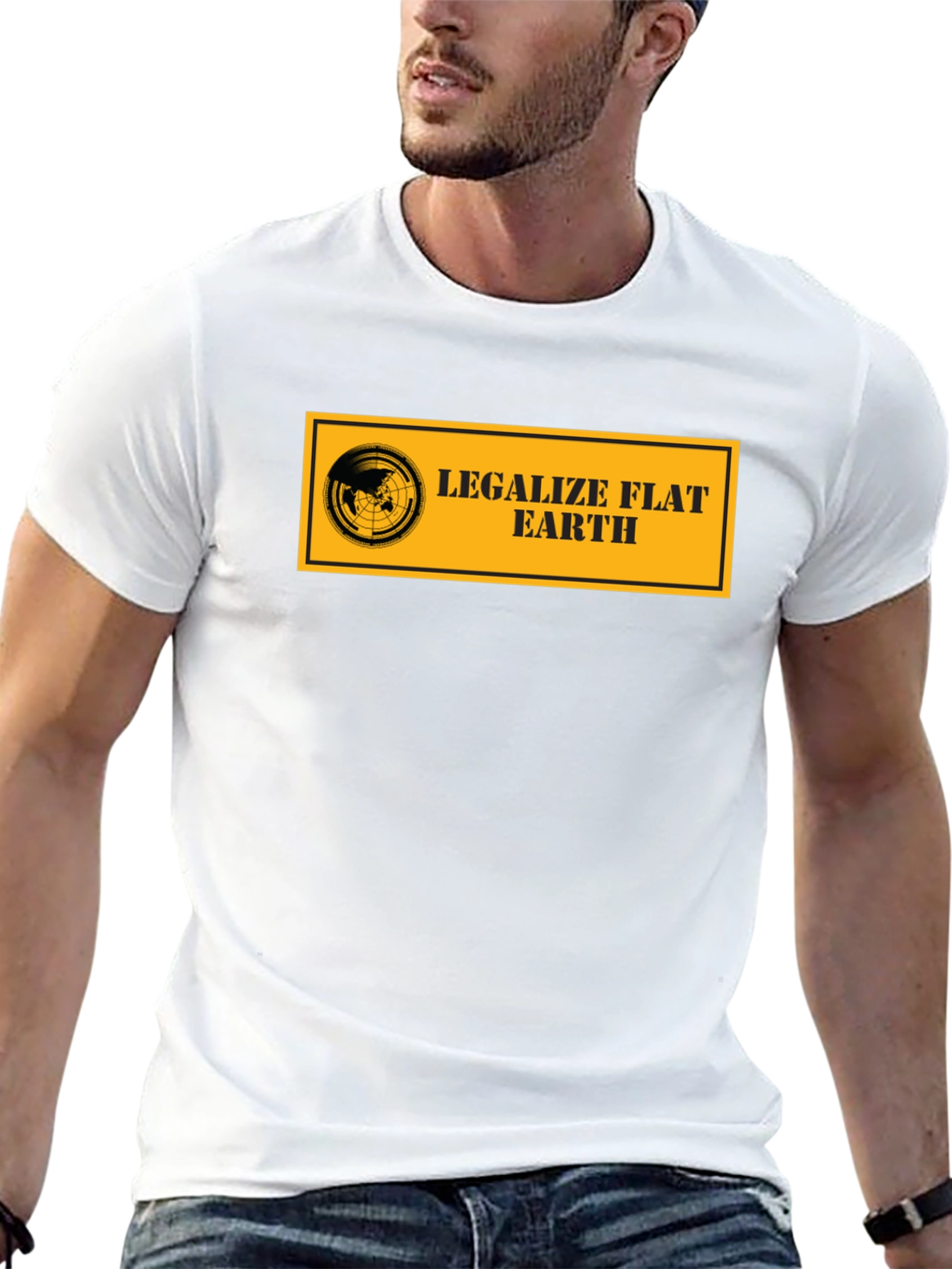 Legalize Flat Earth T-Shirt - Black