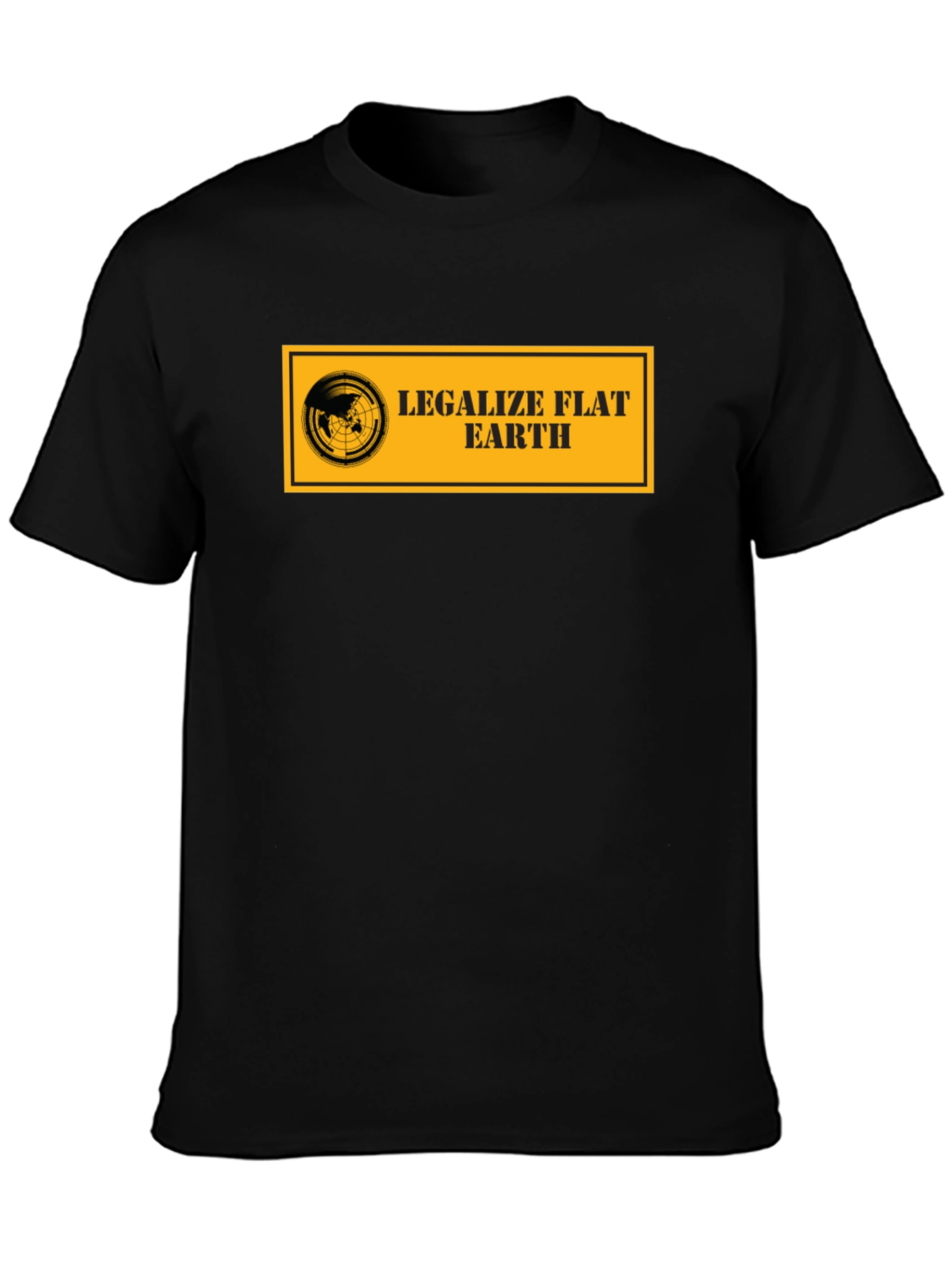Legalize Flat Earth T-Shirt - Black