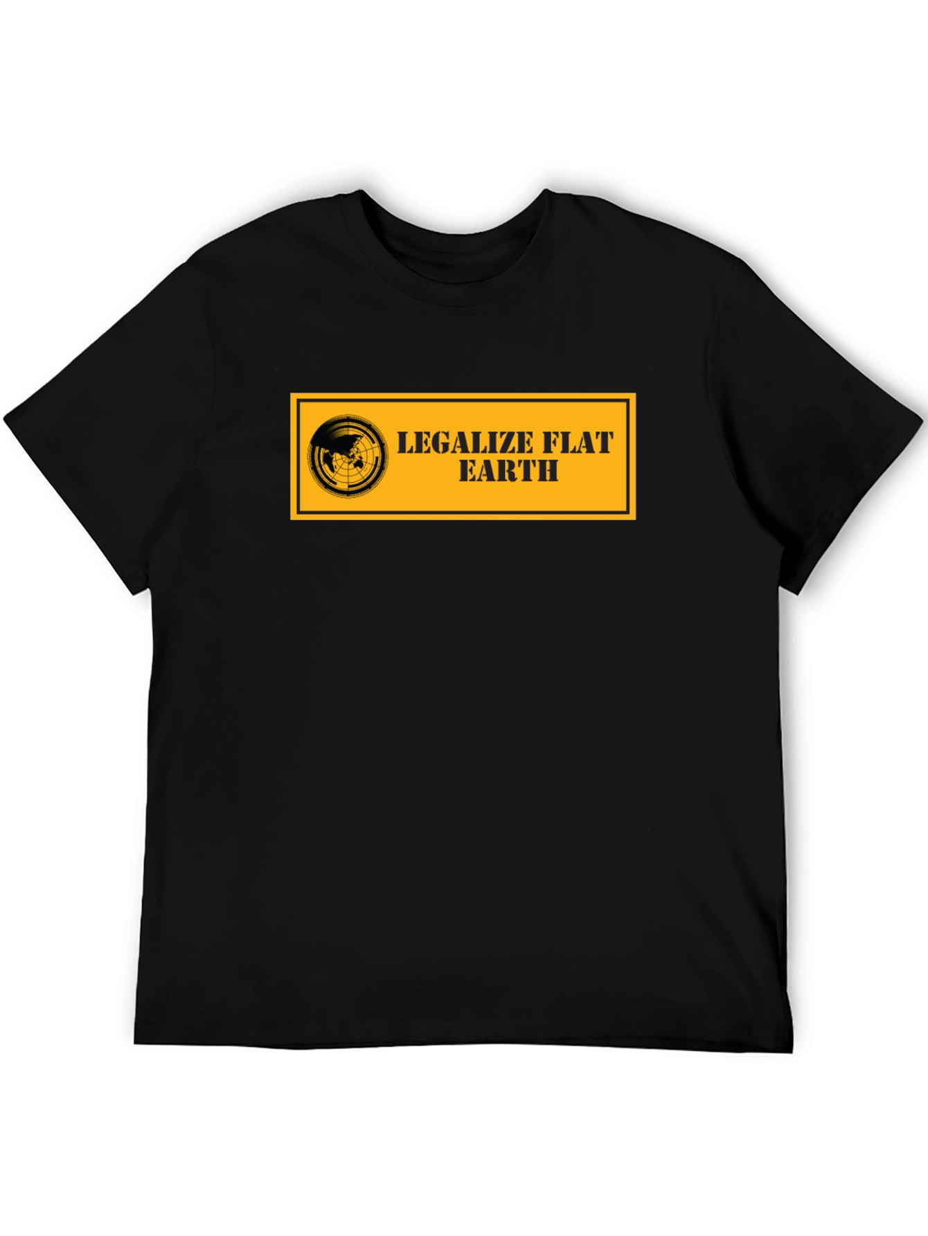 Legalize Flat Earth T-Shirt - Black
